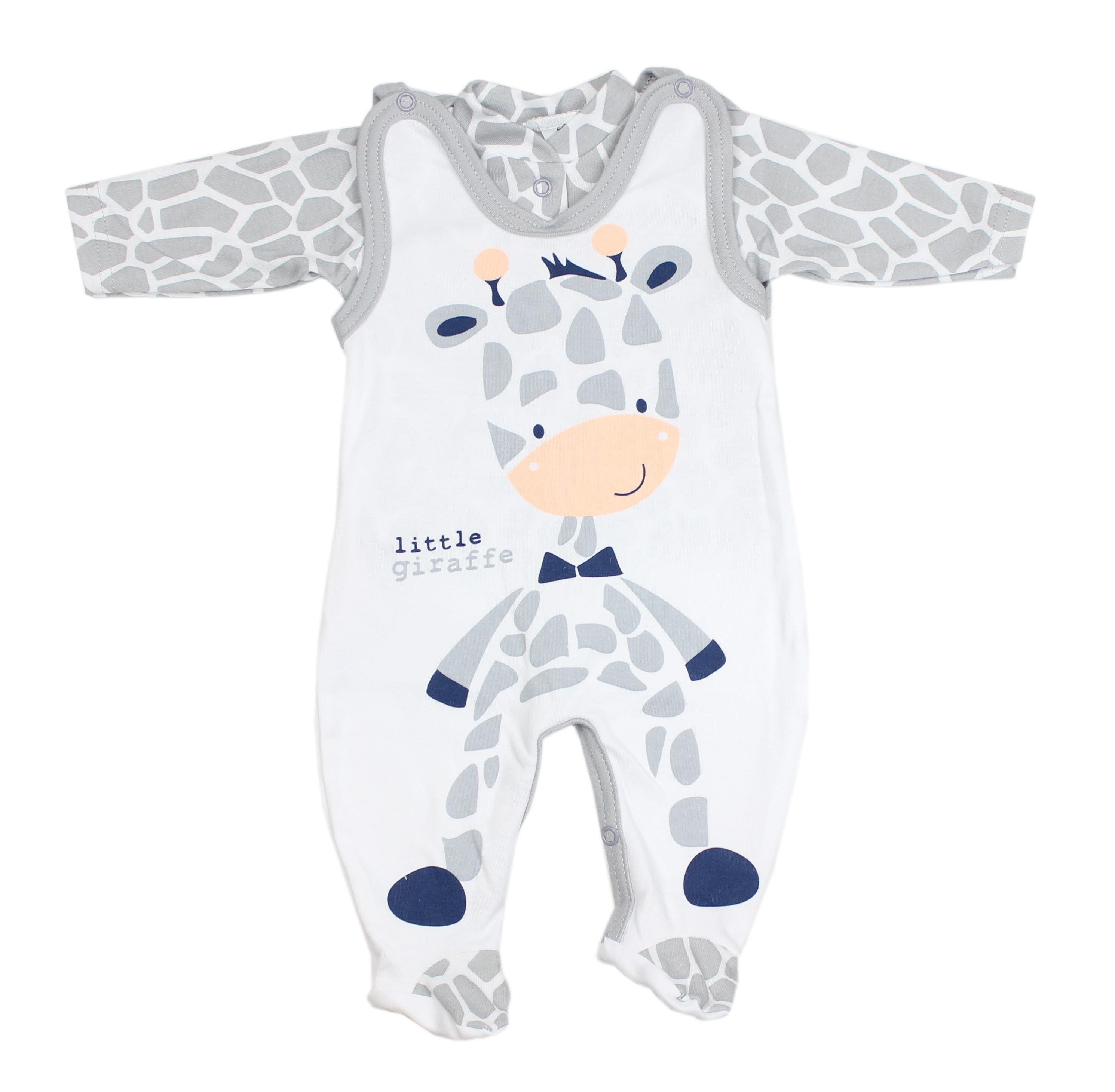 Giraffe Baby Strampler Aufdruck mit Spruch Langarmshirt Mädchen TupTam TupTam Jungen Strampler