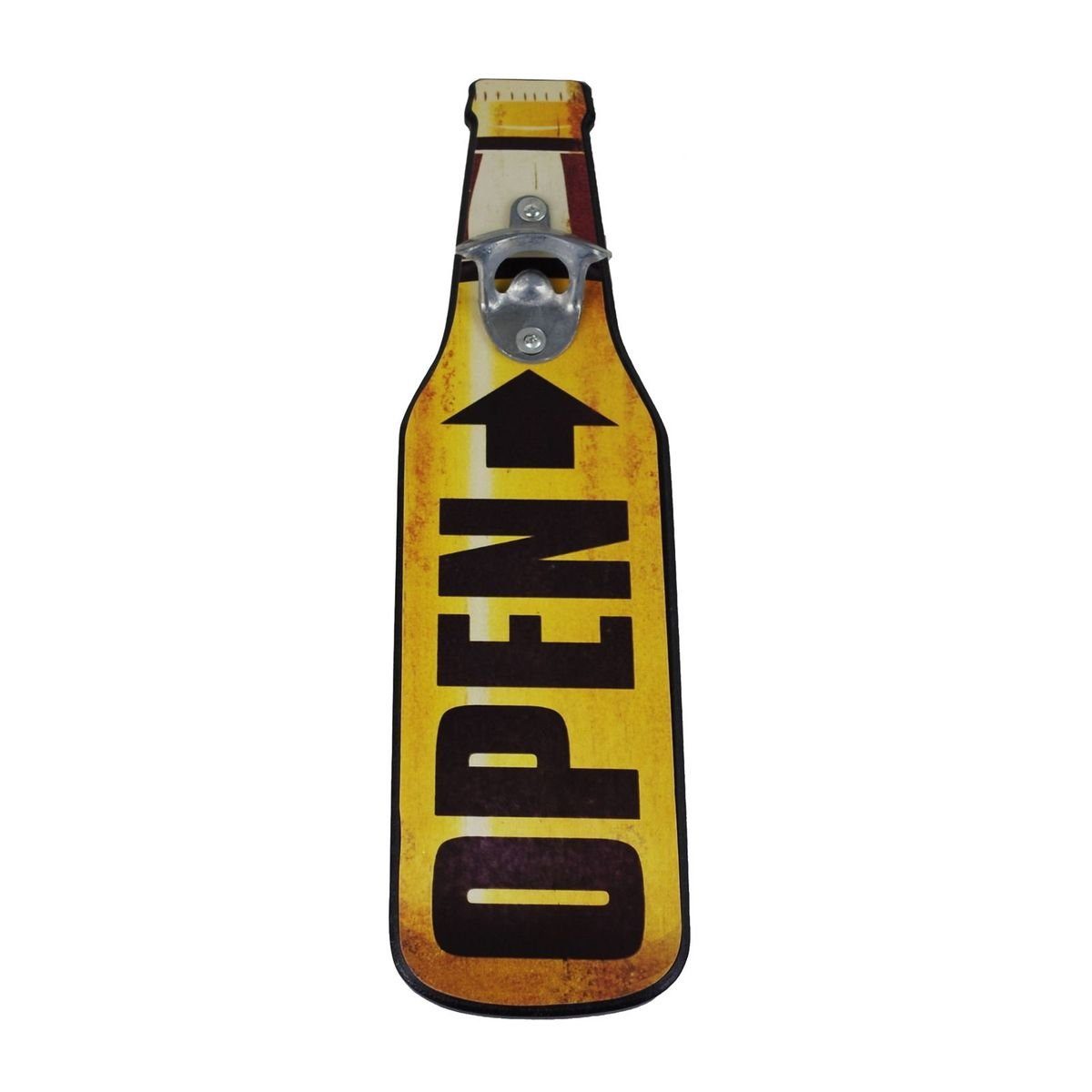 Kunstdruck Wandflaschenöffner Vintageschild Holzschild Flaschenöffner Bierflasche