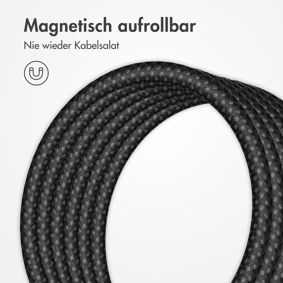 imoshion imoshion Magnetisches geflochtenes Kabel – USB-C auf USB-C – 1 Meter – USB-Kabel – Bild 2 von 5