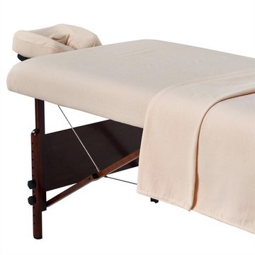 Massageliegenbezug Therapieliegenbezug Spannbezug, Duke-Handel, 100 % Baumwolle, Gummizug: rundum, (1 Stück), angenehmes Hautgefühl