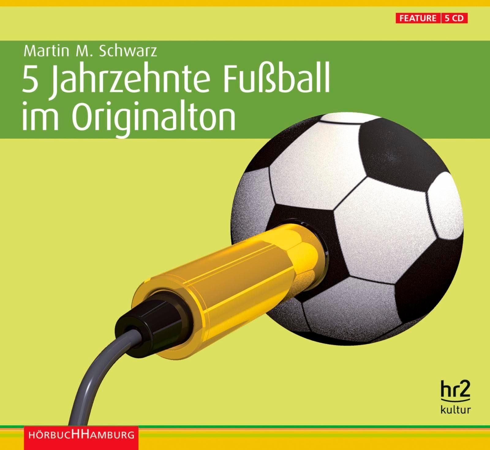 Hörspiel-CD 5 Jahrzehnte Fußball im Originalton, 5 Audio-CD