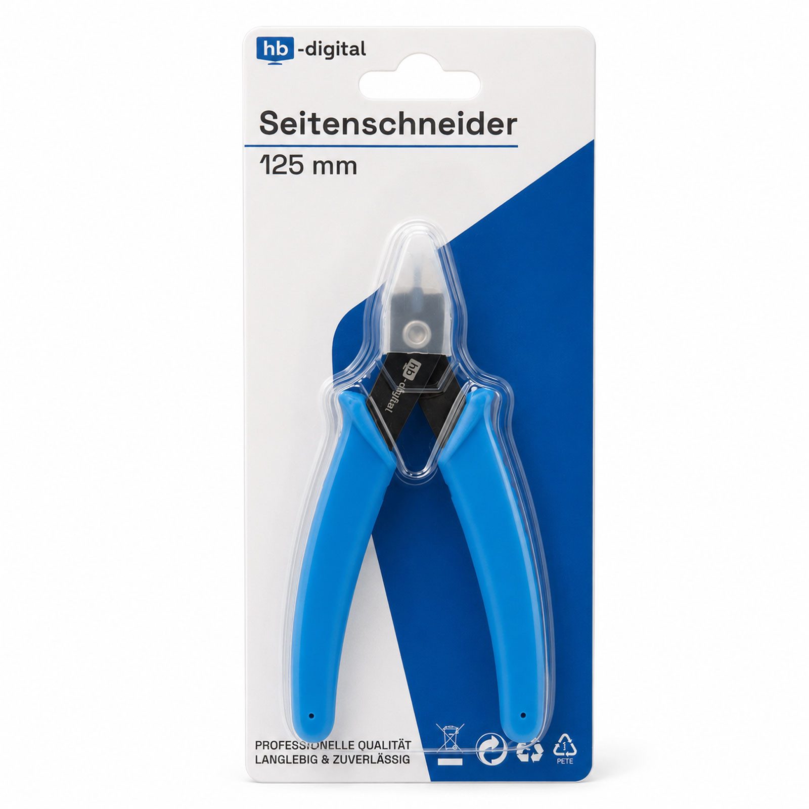 HB-DIGITAL Seitenschneider 125mm Praezisionszange blau, Nur fuer geeignete Schneidarbeiten verwenden – Bild 4 von 5
