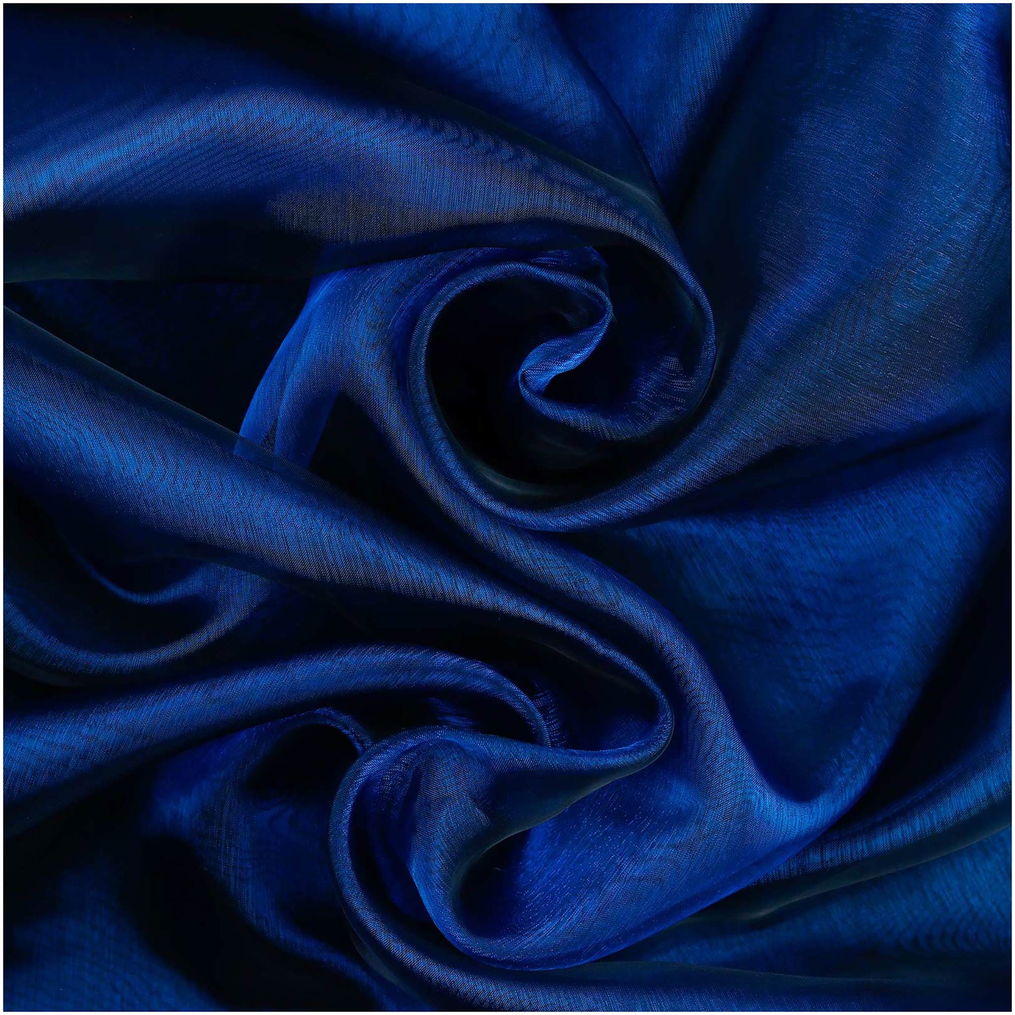 maDDma Stoff Organza Tüll Kostümstoff Chiffon Floristik 1 x 1,4 m Meterware, blau