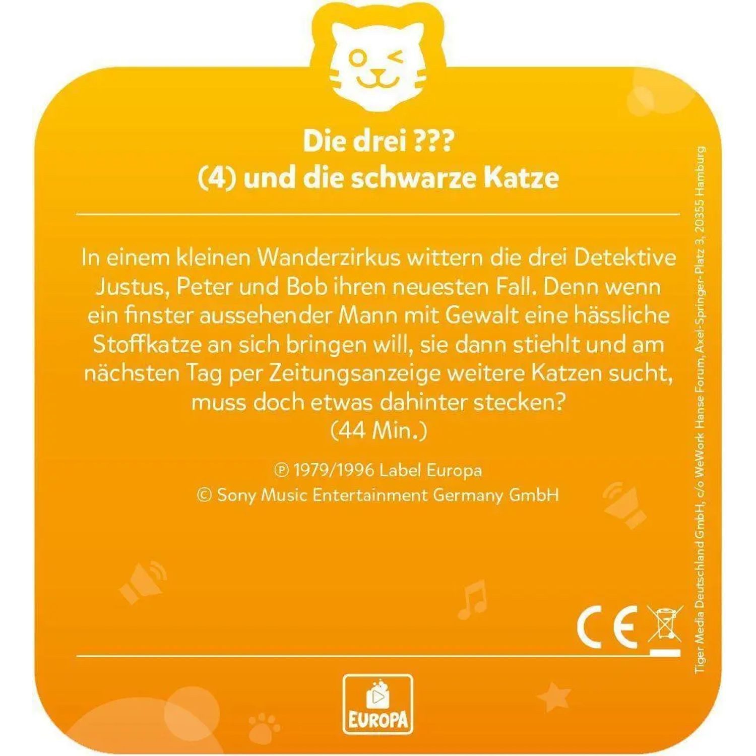 Tiger Media Deutschland GmbH Hörspiel tigercard - Die drei ??? - Folge 4: Die schwarze Katze