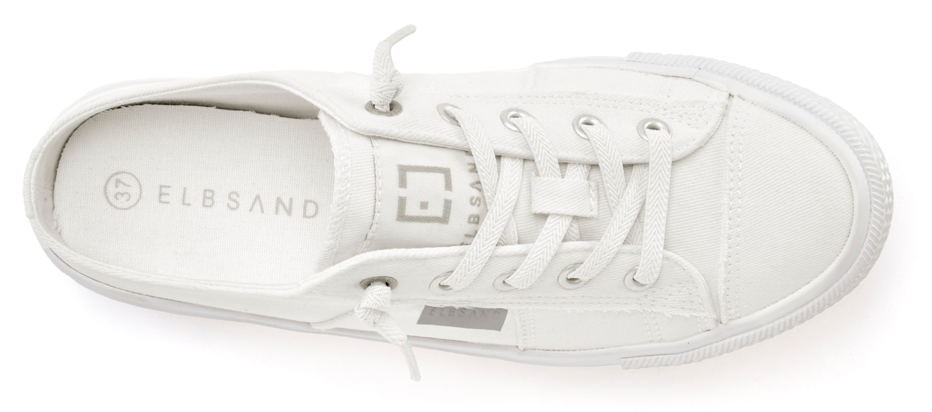 Elbsand Sabot, Clog, Freizeitschuh, Halbschuh, Stoffschuh, Turnschuh Sneaker Slip-On-Sneaker, Textilschuh zum Reinschlüpfen Unisex VEGAN