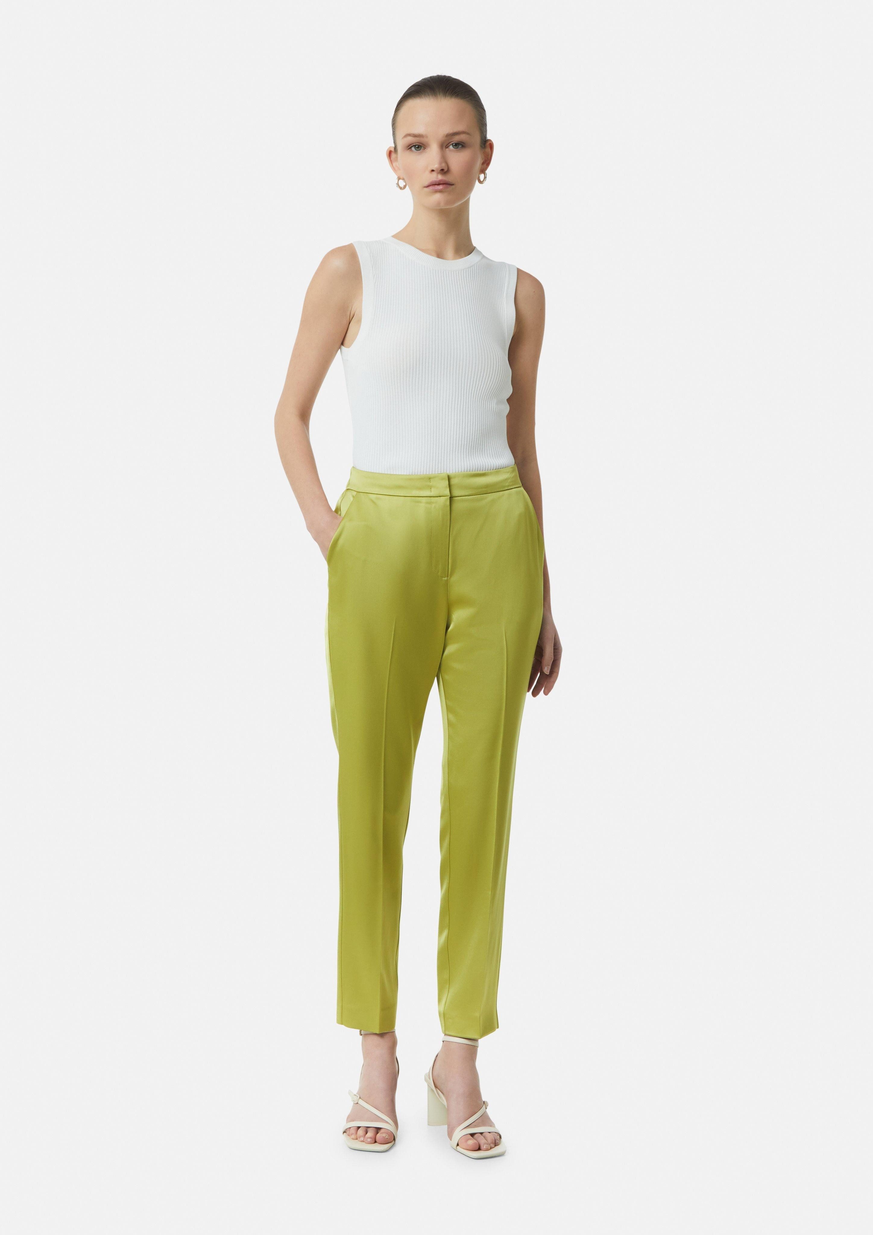 Comma 7/8-Hose Cigarette-Pants aus Satin in günstig online kaufen