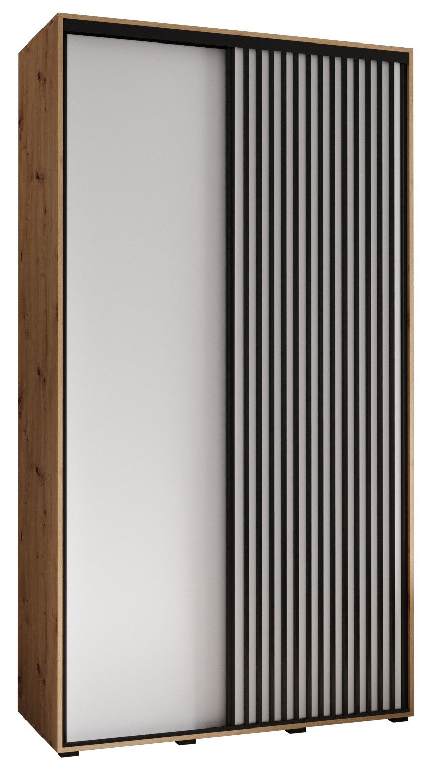 ABIKS MÖBEL Schwebetürenschrank LANKO 1 Schlafzimmerschrank mit Schiebetüren, Kleiderstange, Regalen