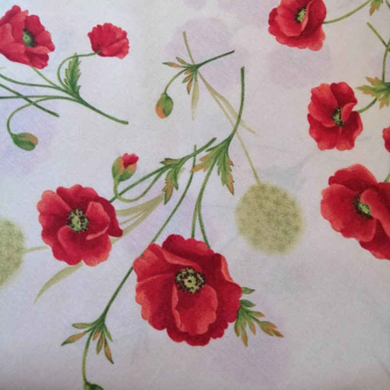 Mit Liebe dekoriert Tischdecke Tischdecke Mohn - florale Muster für den Esstisch
