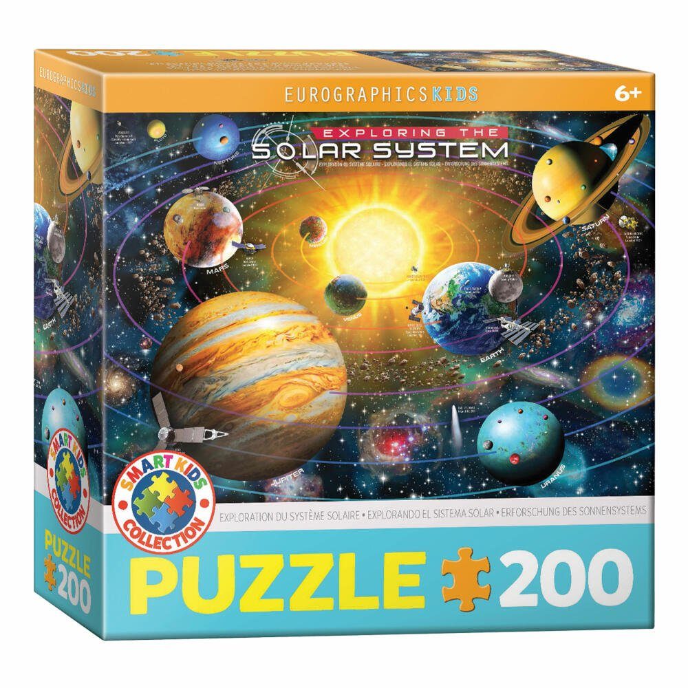EUROGRAPHICS Puzzle Erkundung des Sonnensystems, 200 Puzzleteile | Puzzle