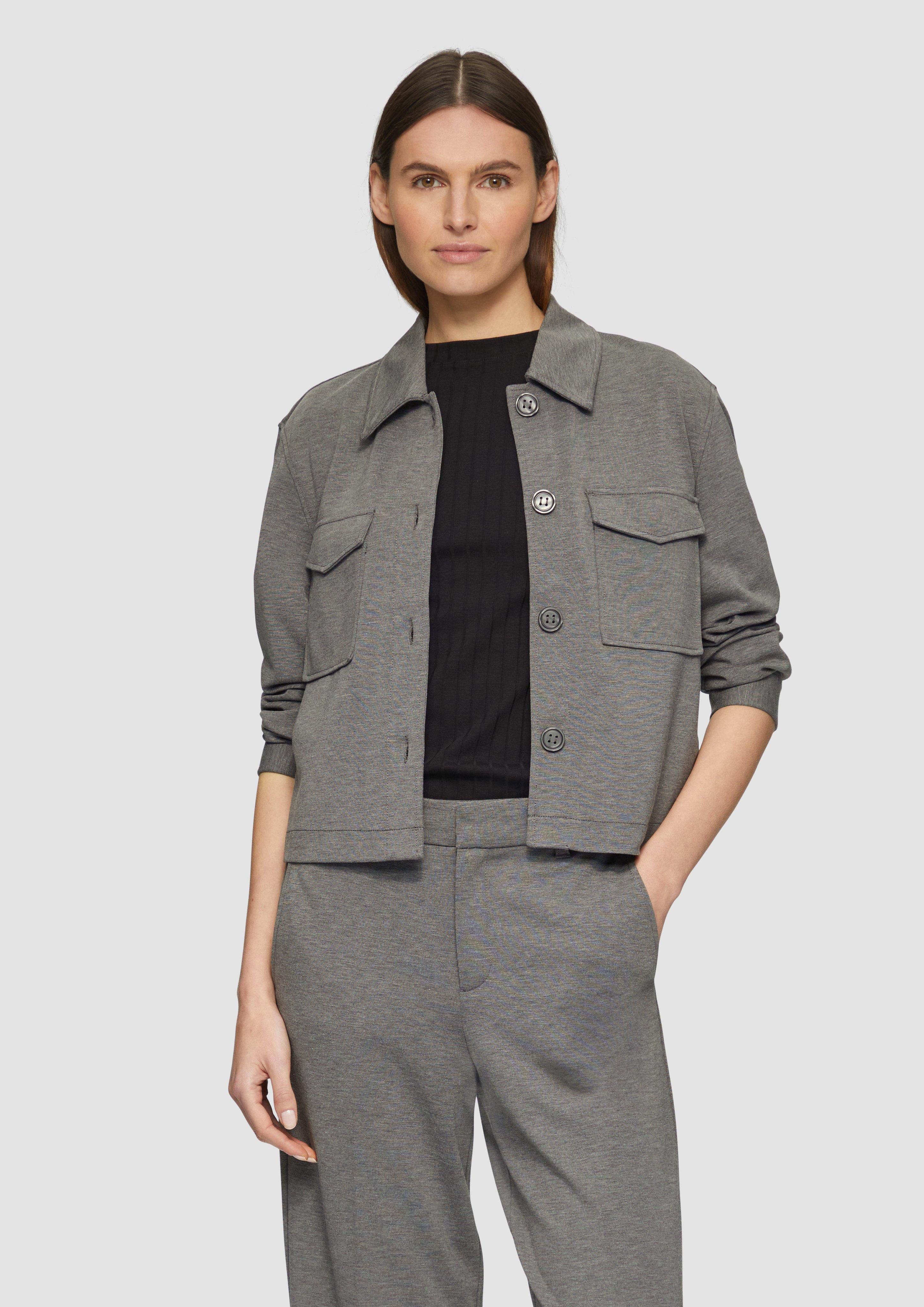 s.Oliver Funktionsjacke Melierte Jacke aus Interlockjersey günstig online kaufen
