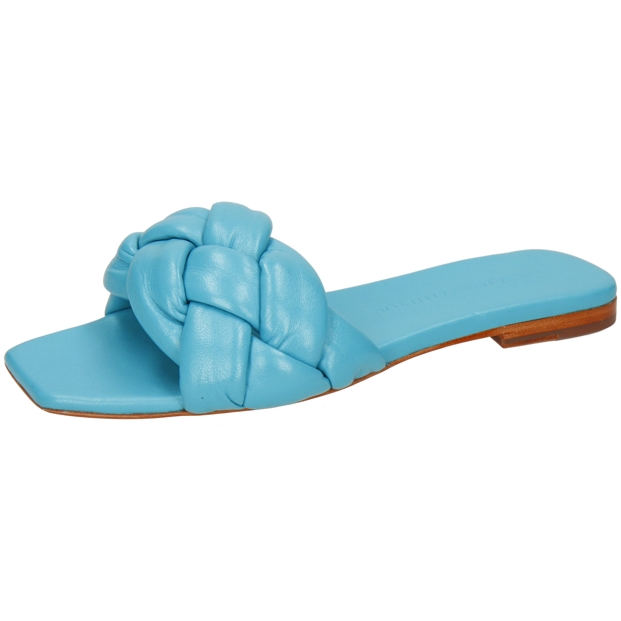 Melvin & Hamilton Brooke 10 Leder-Pantoletten für Damen Pantolette Flache Absätze, Echtes Leder, Von Hand geflochten