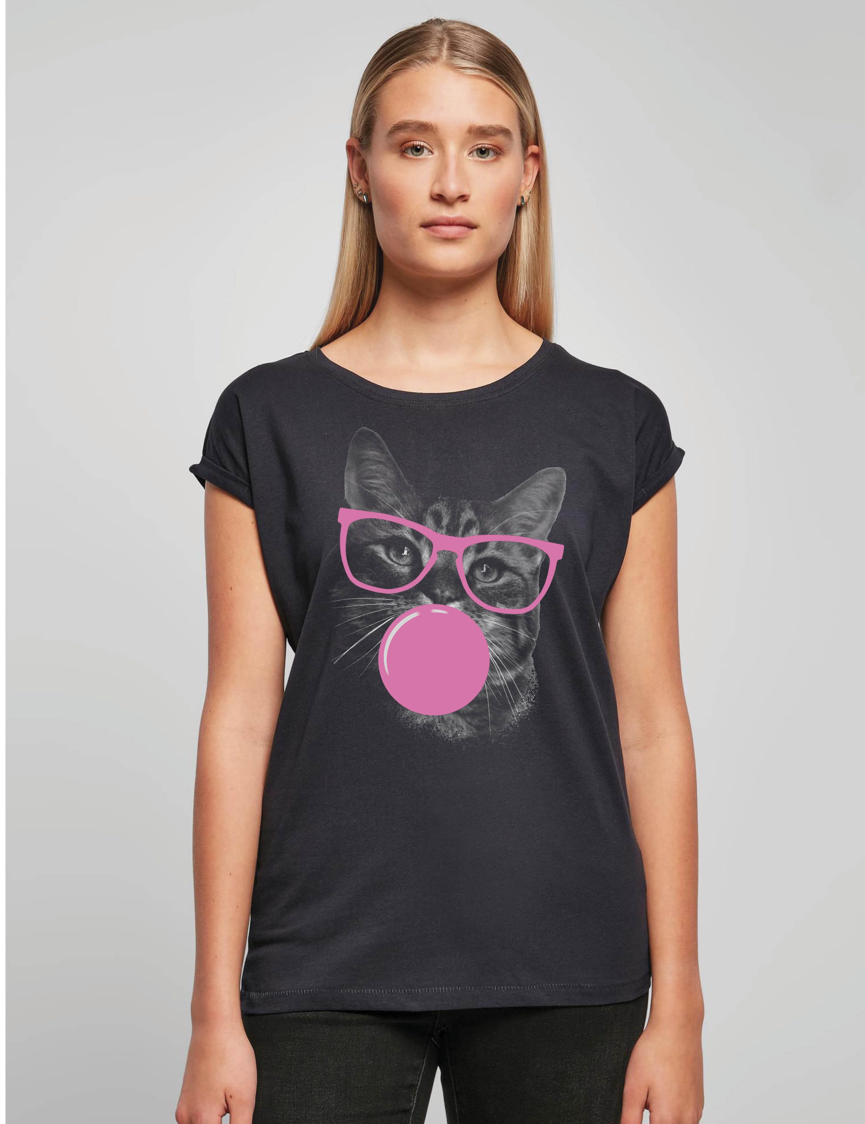 Youth Designz Print-Shirt "Cat Gum" Damen günstig online kaufen