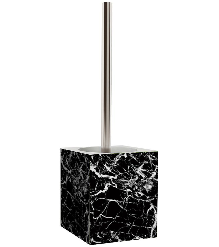 Sanilo WC-Reinigungsbürste Marmor Schwarz, modern & stylish, WC-Bürste mit auswechselbarem Bürstenkopf