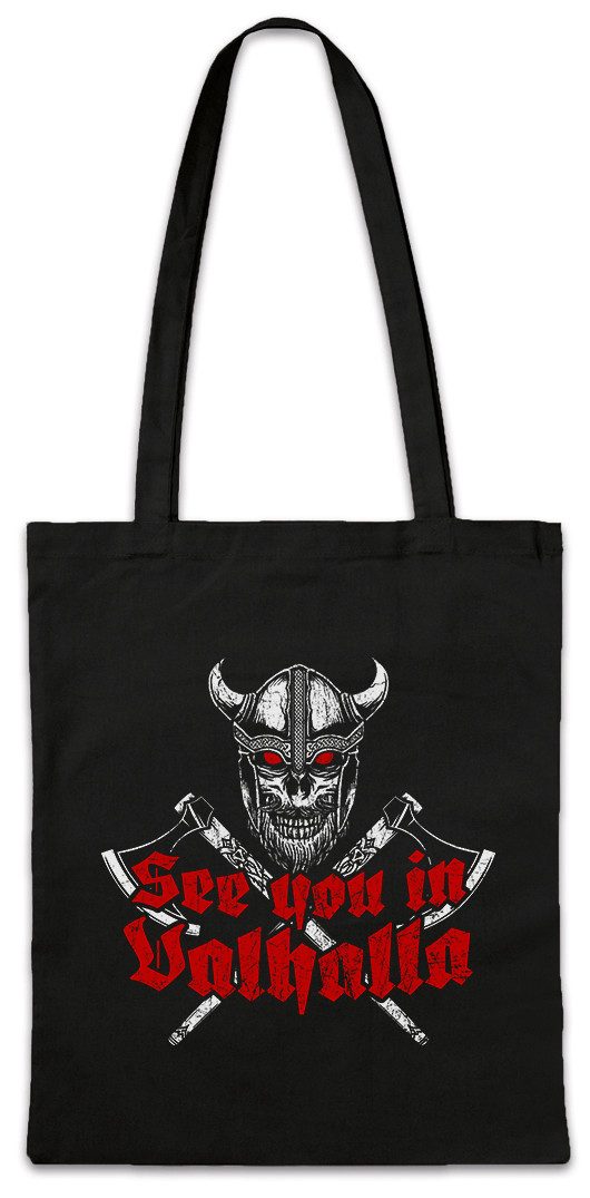 Beuteltasche See You In Valhalla Stofftasche Walhalla Thor Odin Asgard Vikings Tyr