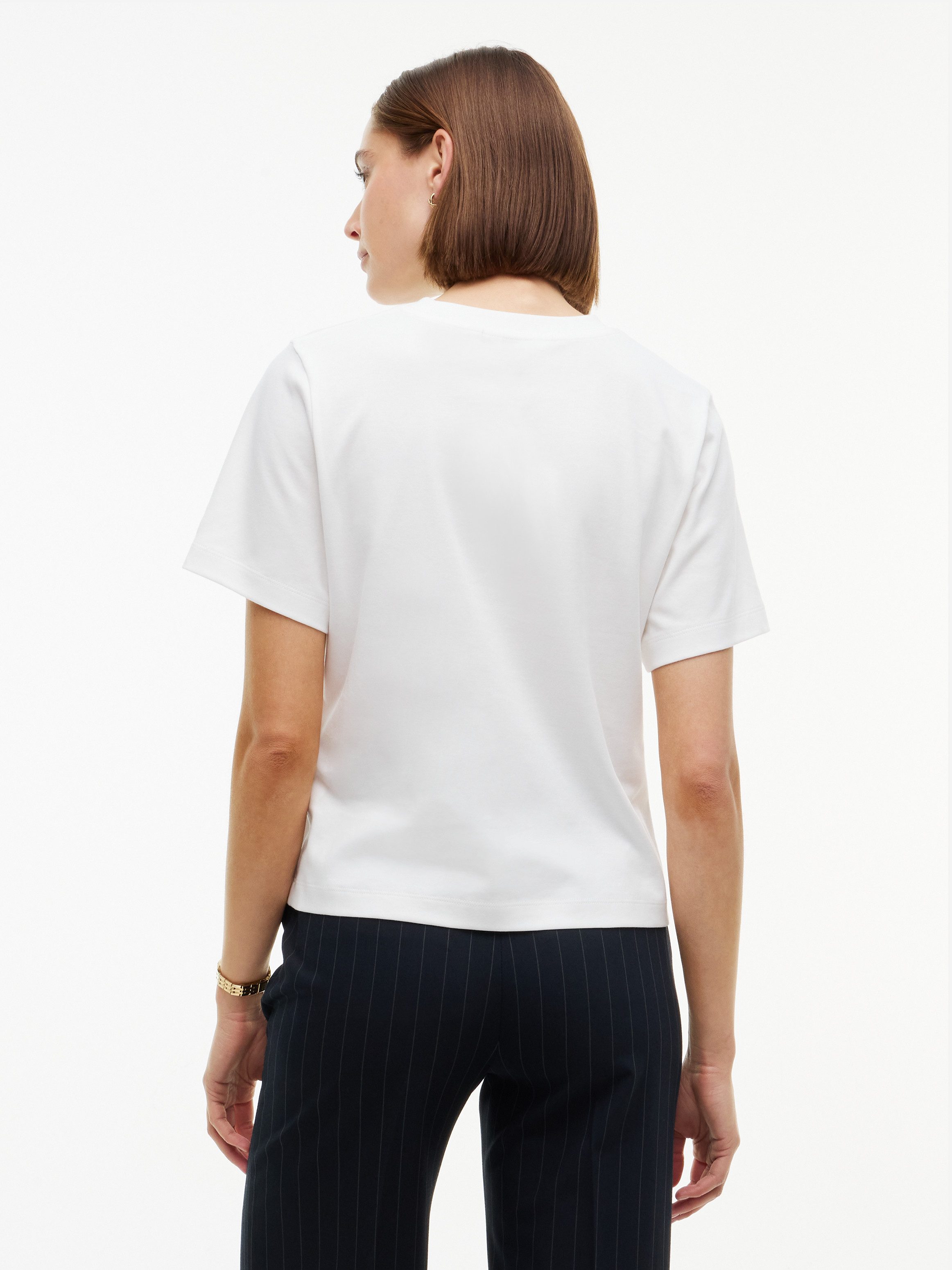 Tommy Hilfiger T-Shirt STUDIO TOMMY REG C-NK S/S TSHIRT Baumwolle, regular fit – Bild 3 von 5
