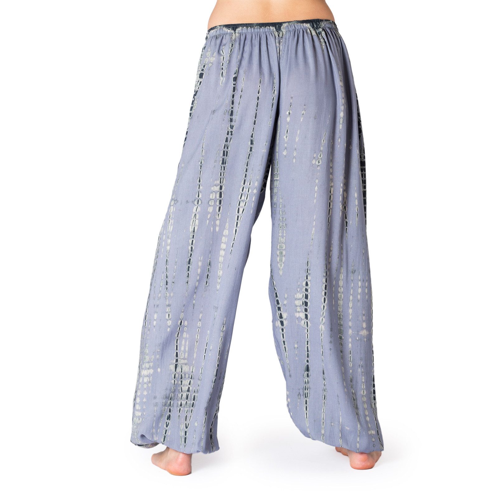 PANASIAM Haremshose Tie-Dye Haremshose Sommerhose aus 100% Viskose Schlupfhose mit Taschen Freizeithose Unisex Lounge-Hose lockere Strandhose Pumphose Jogger