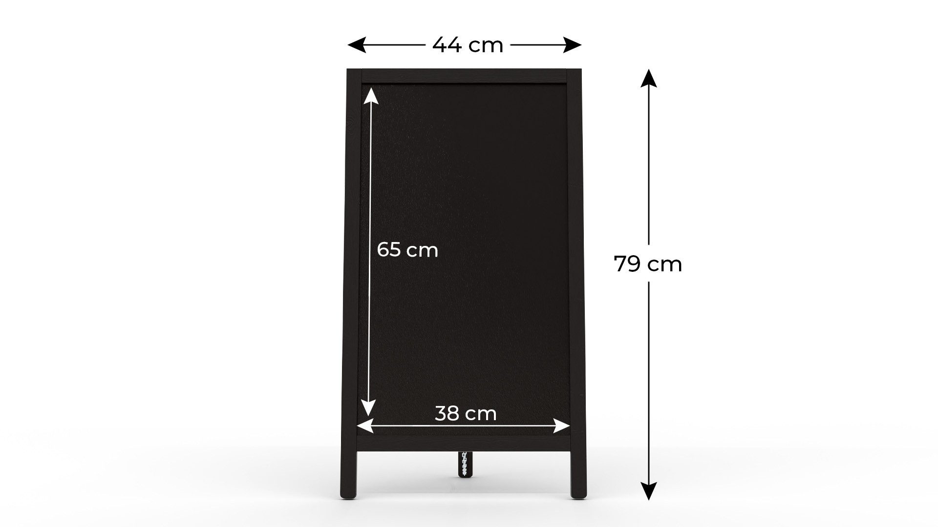 ALLboards Standtafel ALLboards Kundenstopper mit lackiertem Holzrahmen Werbetafel