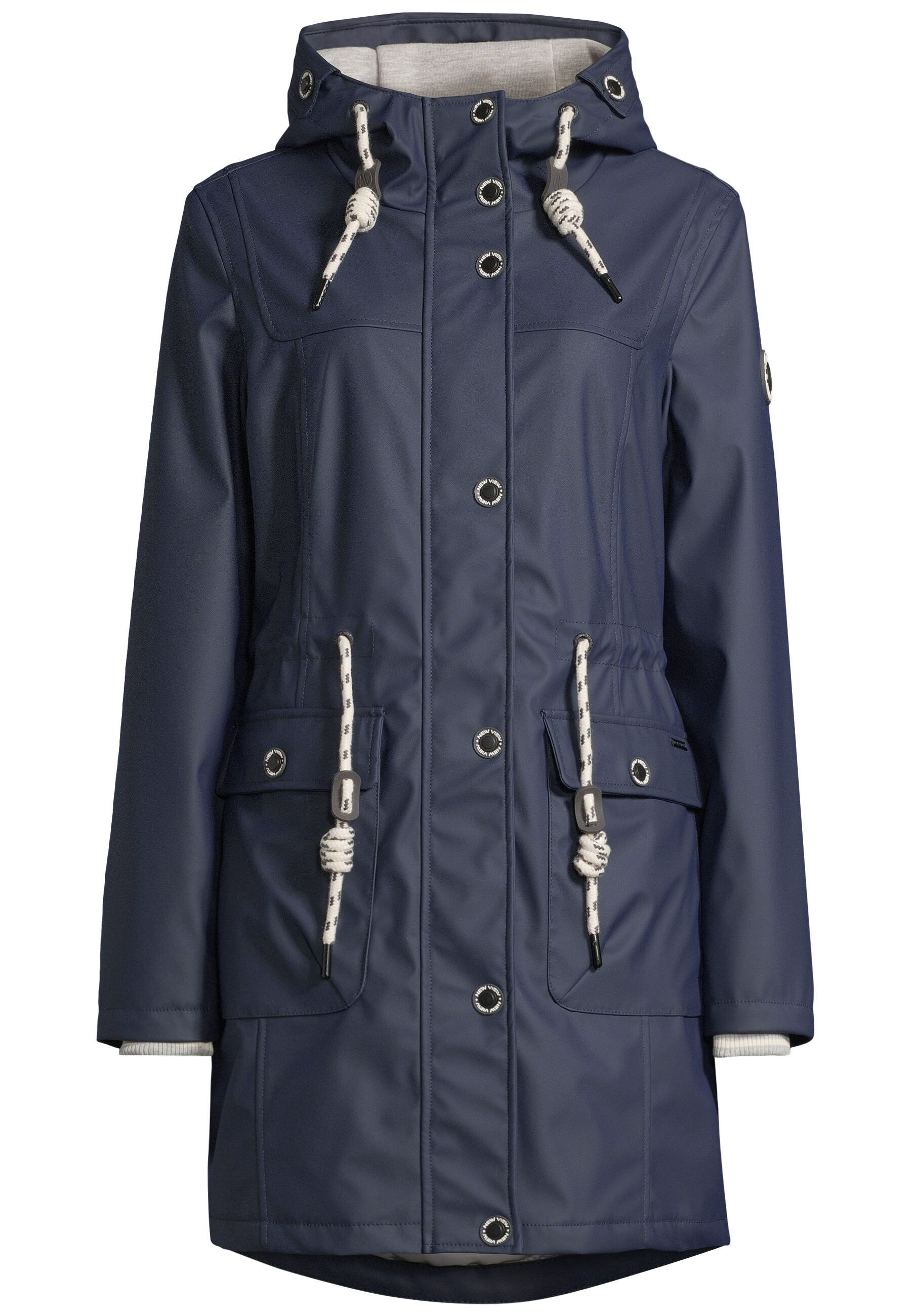 New View Regenjacke Lillie mit weitenregulierbarer Kapuze