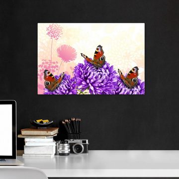 wandmotiv24 Leinwandbild Schmetterlinge, Tiere (1 St), Wandbild, Wanddeko, Leinwandbilder in versch. Größen