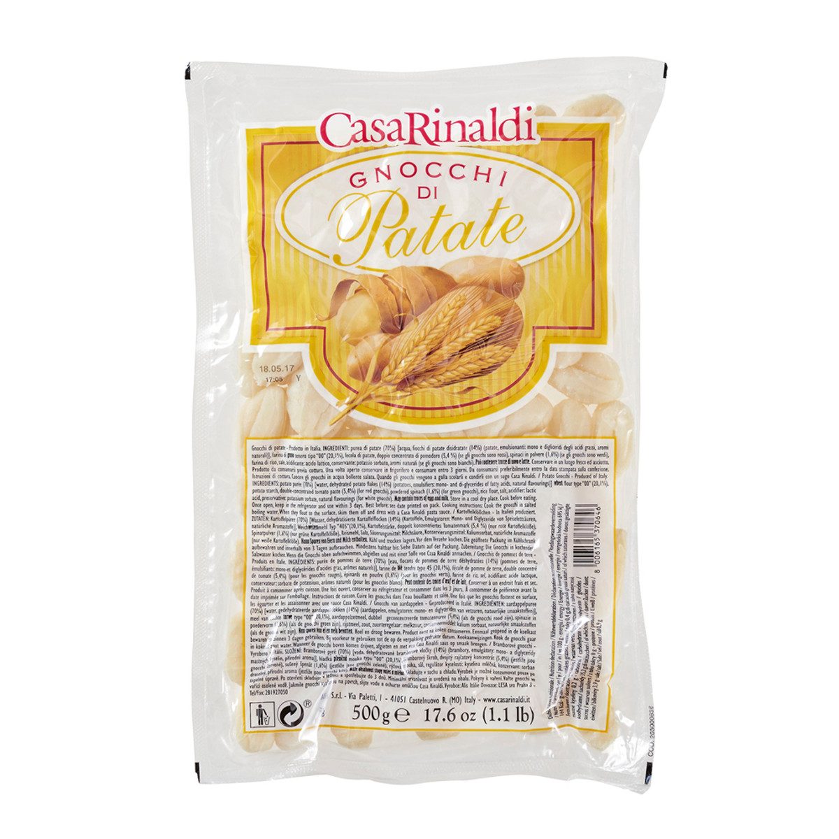 Casa Rinaldi Nudeln, Casa Rinaldi Gnocchi di Patate Klösschen aus Kartoffeln 500g