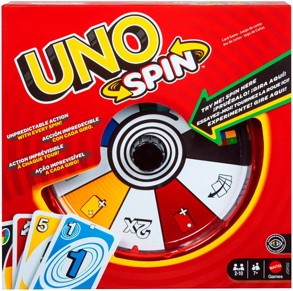 Mattel games Spiel UNO Spin, Gesellschaftsspiel