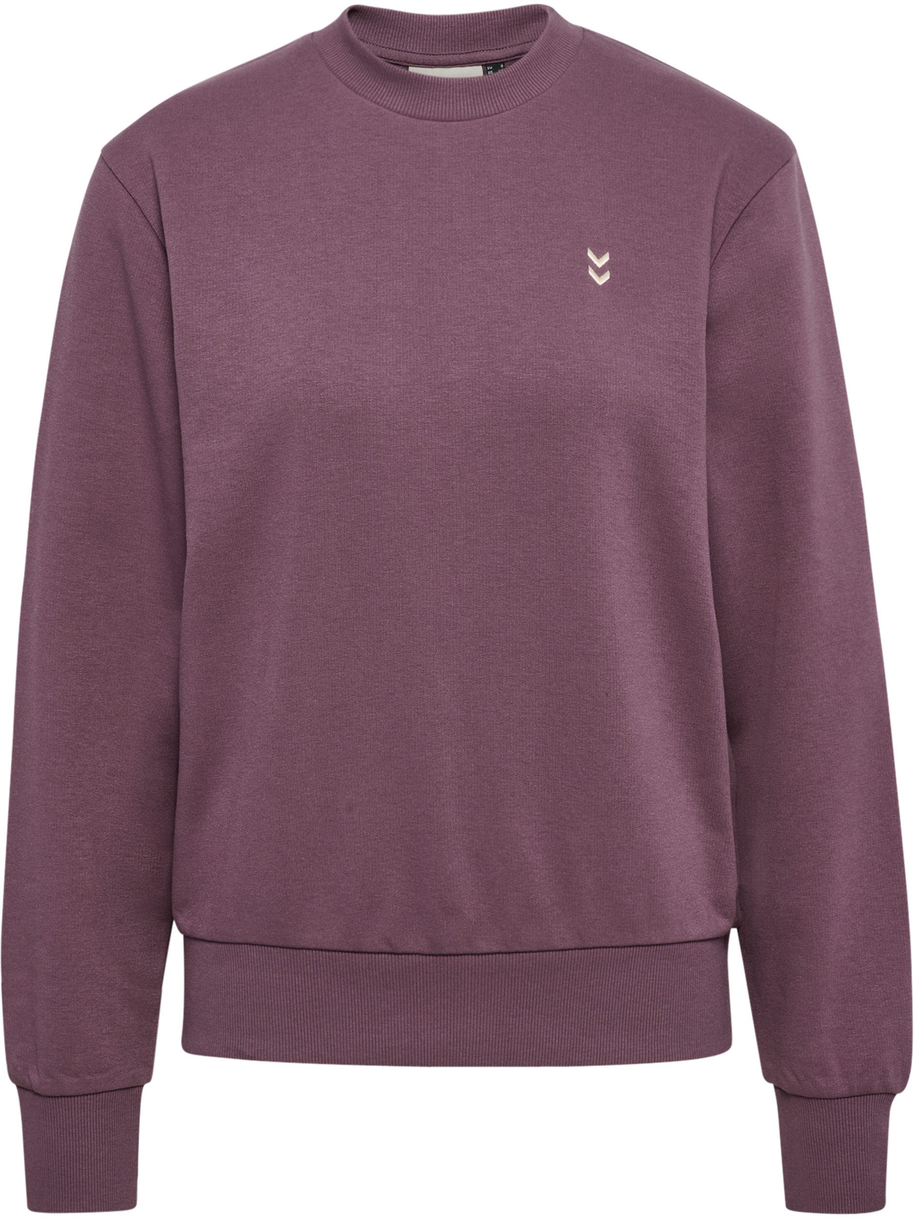 hummel Sweatshirt HMLPULSE W SWEAT CREWNECK normale Passform, mit Stickerei Chevron-Logo, ohne Verschluss