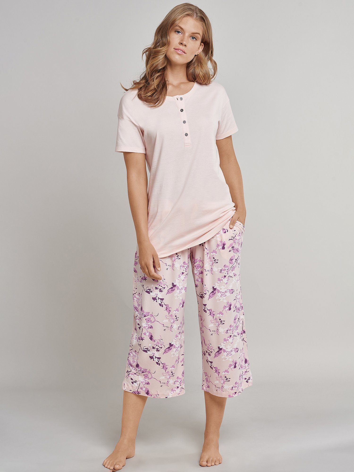 Schiesser Pyjamashorts Mix Relax 3/4 &