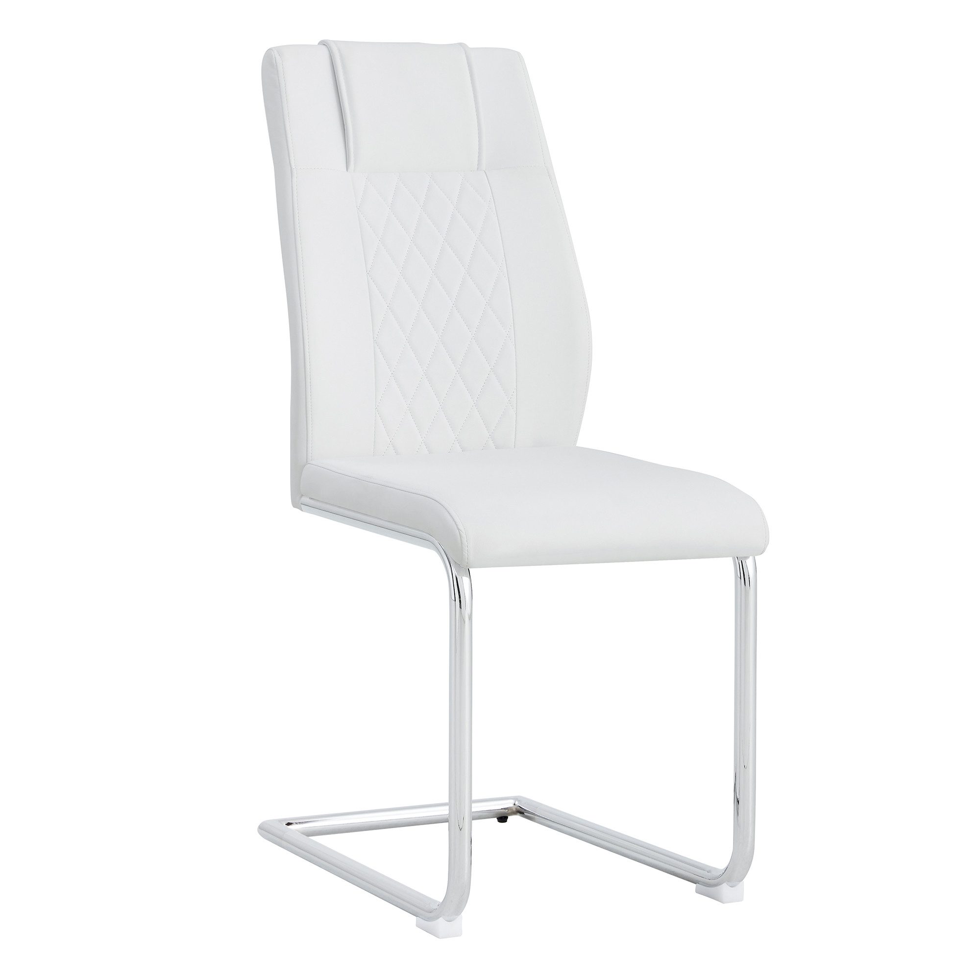 JUFU Esszimmerstuhl Polsterstuhl Wohnzimmerstuhl mit Kunstleder-Optik und Metallgestell (4 St), komfortabel für Küche, Ess- oder Wohnbereich