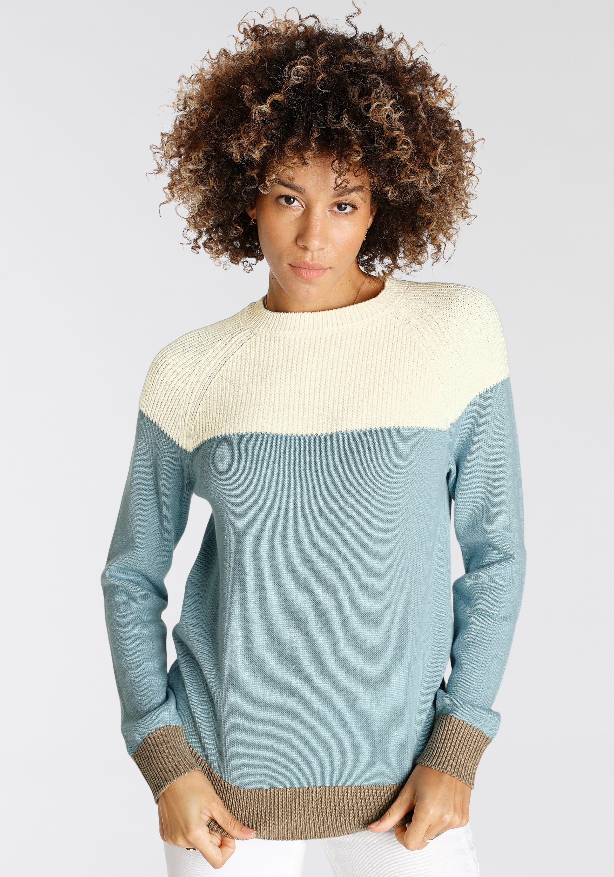 BOYSEN'S Strickpullover in modischem Strick-Mix - NEUE KOLLEKTION mehr