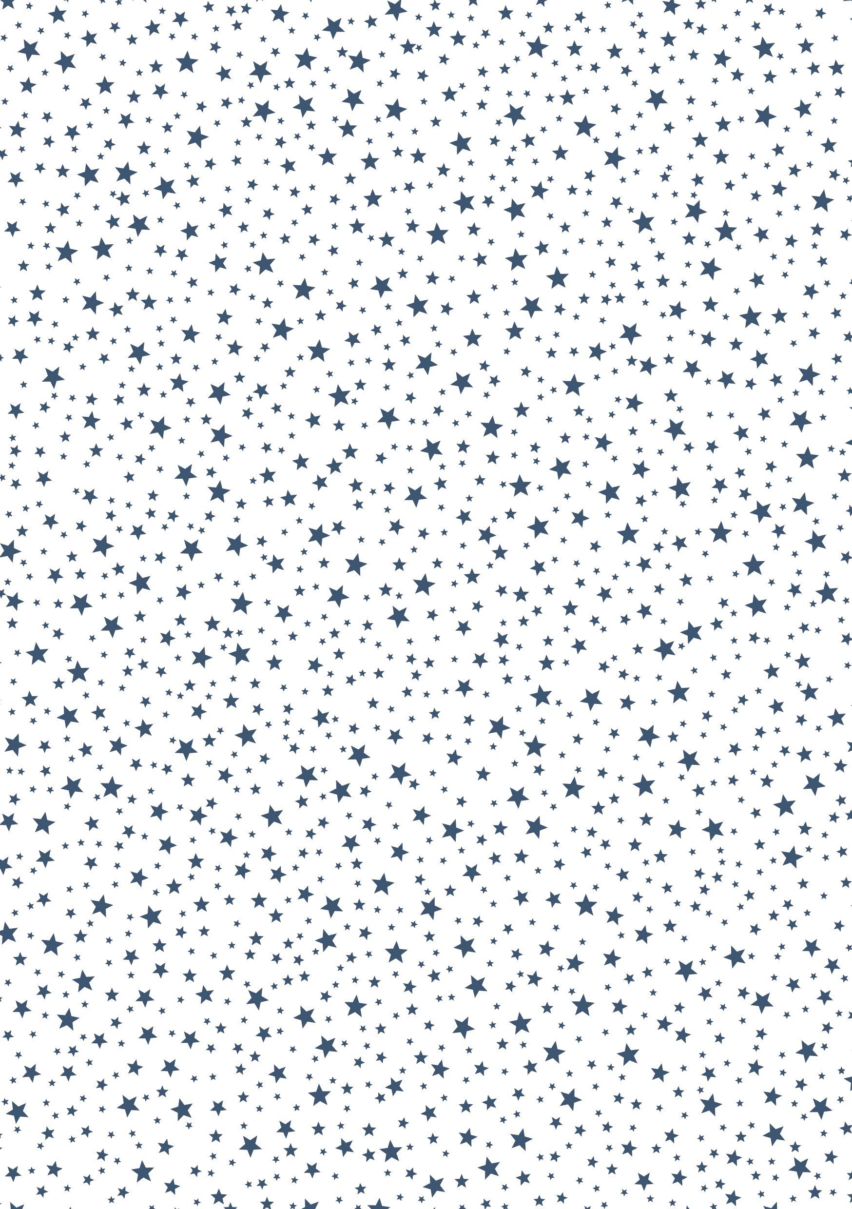 MarpaJansen Motivpapier Mini-Sterne, 70 cm x 50 cm Blau