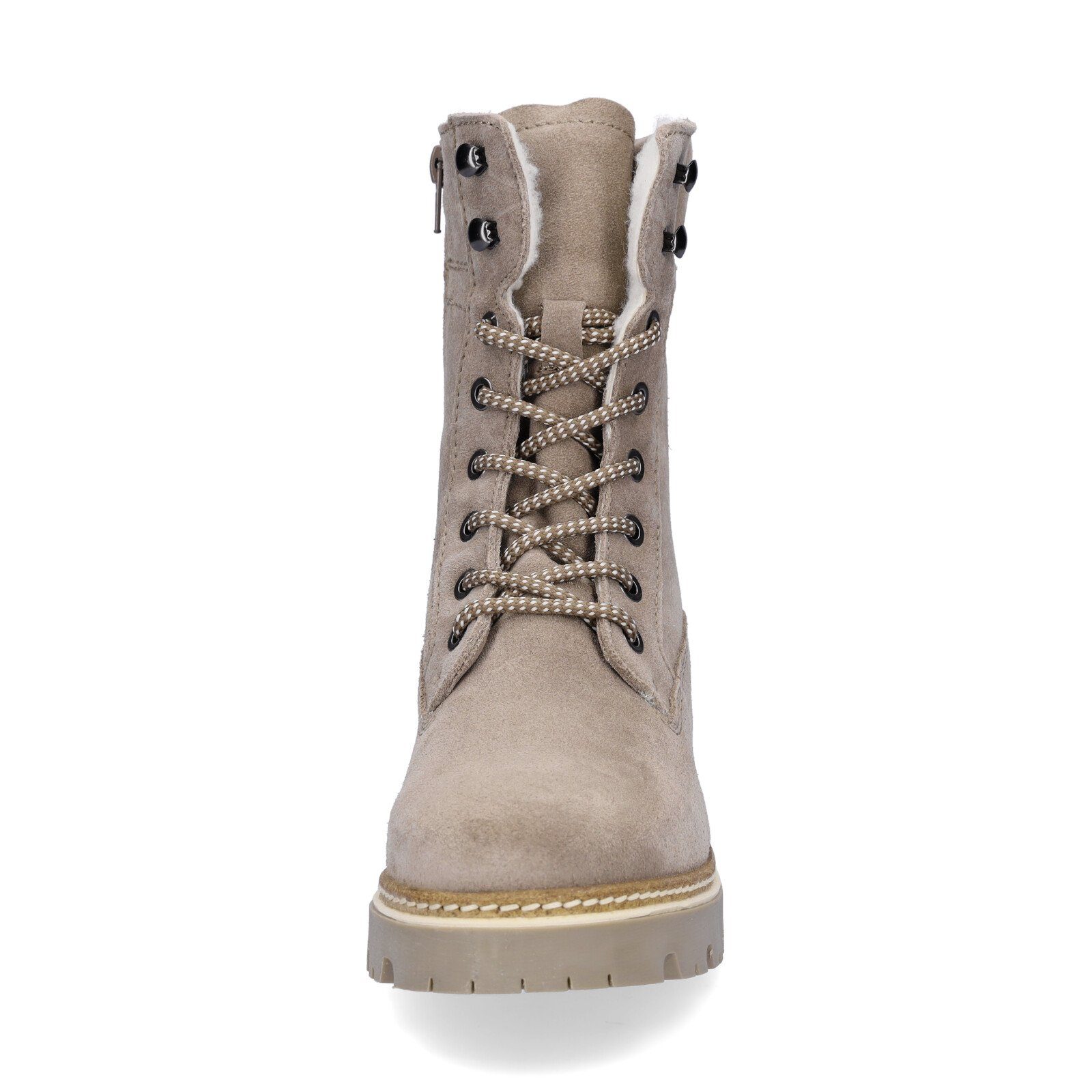 Tamaris Tamaris Damen Leder Schnürboot taupe Schnürboots