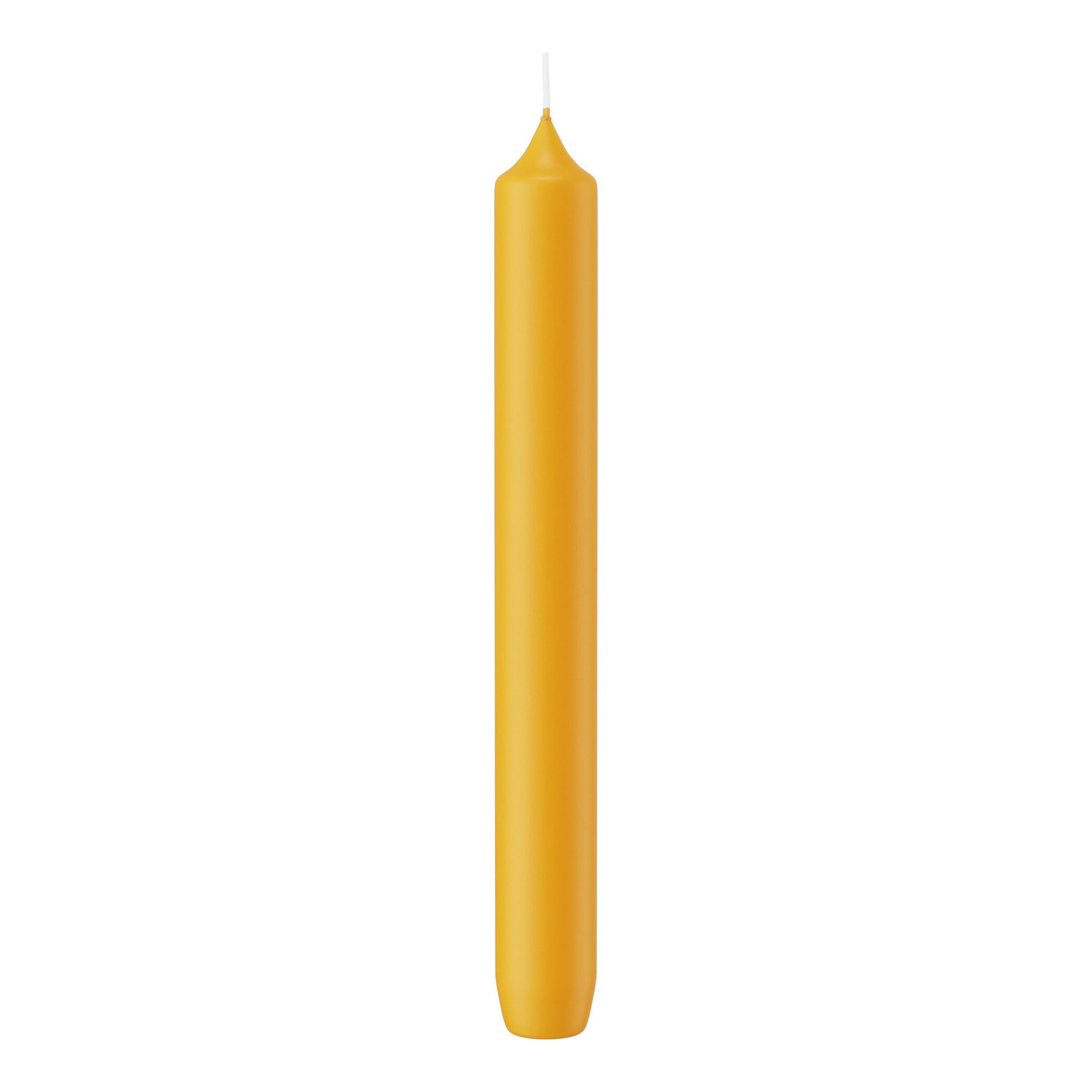 Wiedemann Kerzen Tafelkerze Leuchterkerzen Gelb 185 x Ø 21 mm, 10 Stück