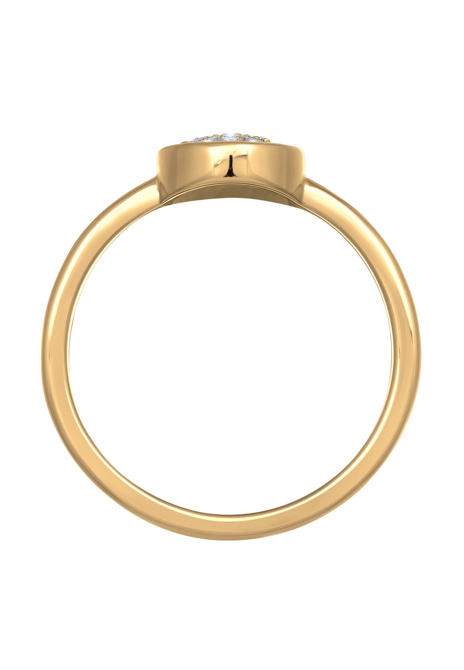 Elli Ring-Set Kristalle Elegant Solitäre Silberfarben