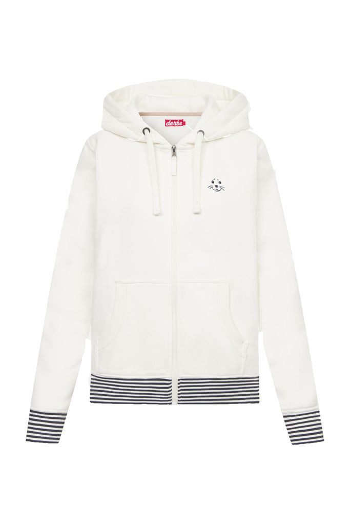 Derbe Kapuzensweatshirt Robbenschnute_Striped Damen Sweatjacke (1-tlg)