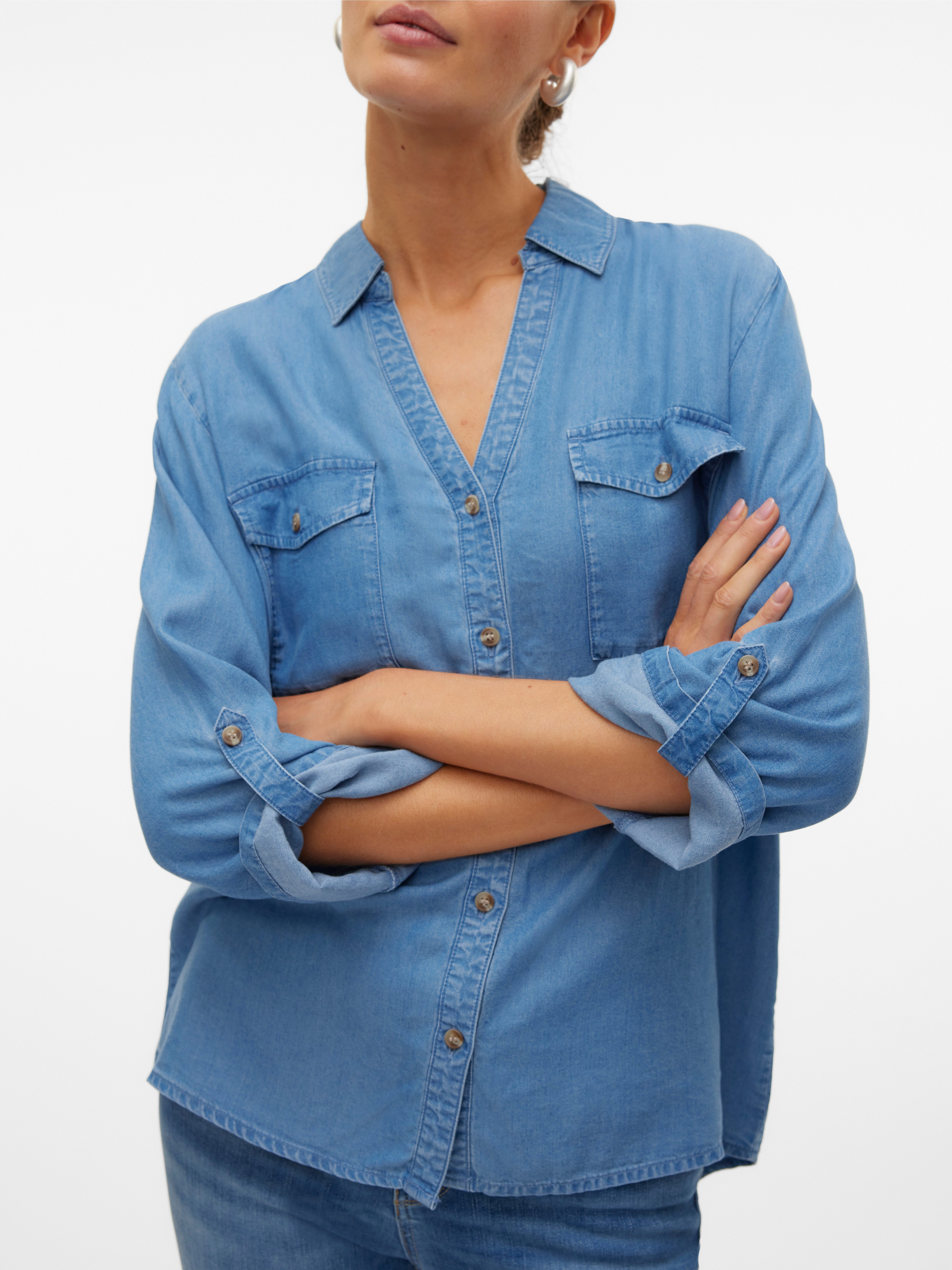 Vero Moda Hemdbluse VMBREE 7/8 SLEEVE günstig online kaufen