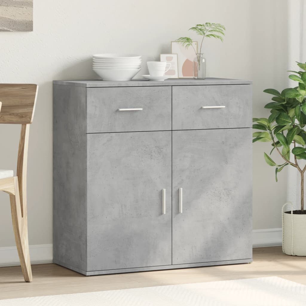 vidaXL Sideboard Sideboard Betongrau 79x38x80 cm günstig online kaufen