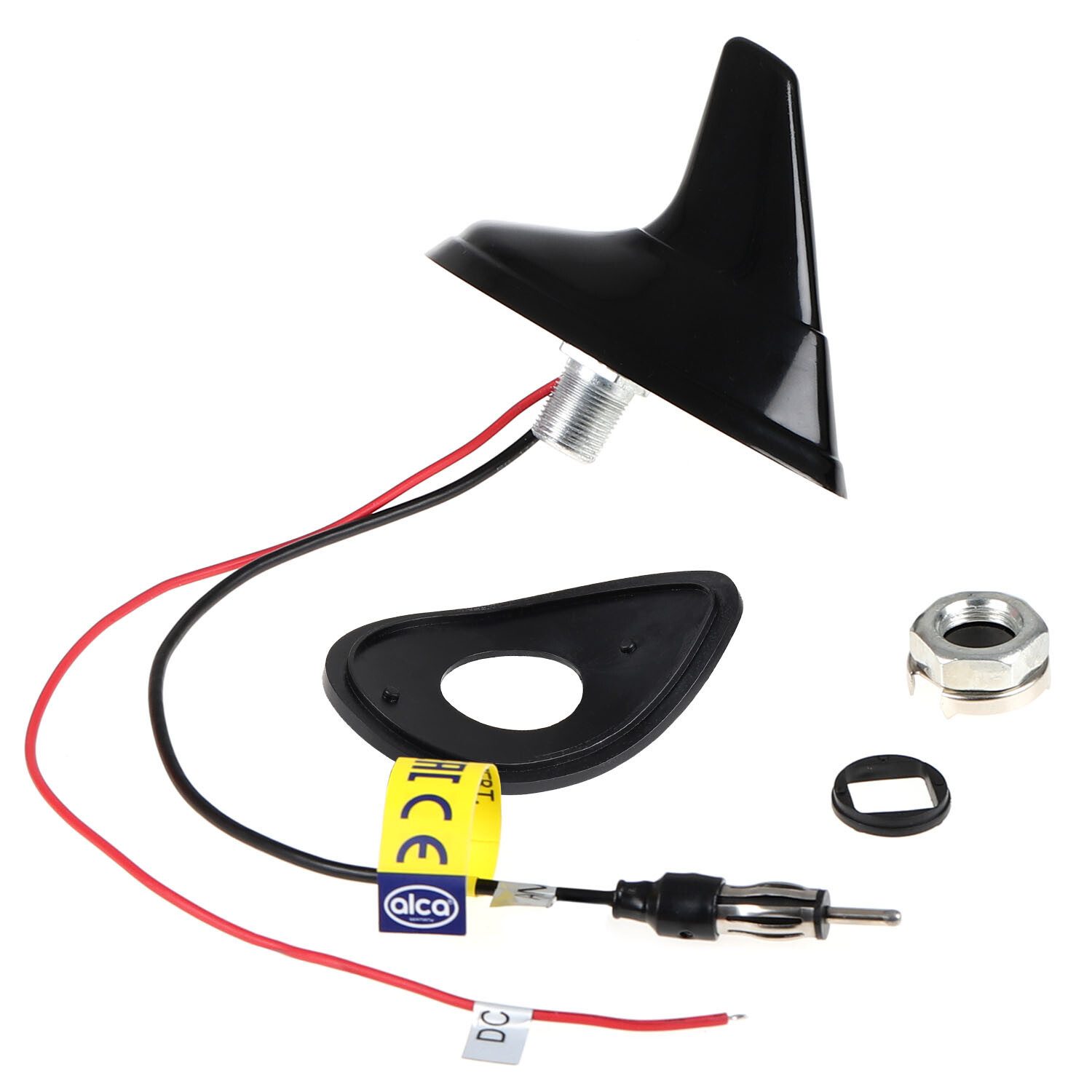 alca Autoantenne Haiflosse Shark Fin Antenne Aktiv mit Verstärker AM/FM Autoradio-Ersatzantennenstab