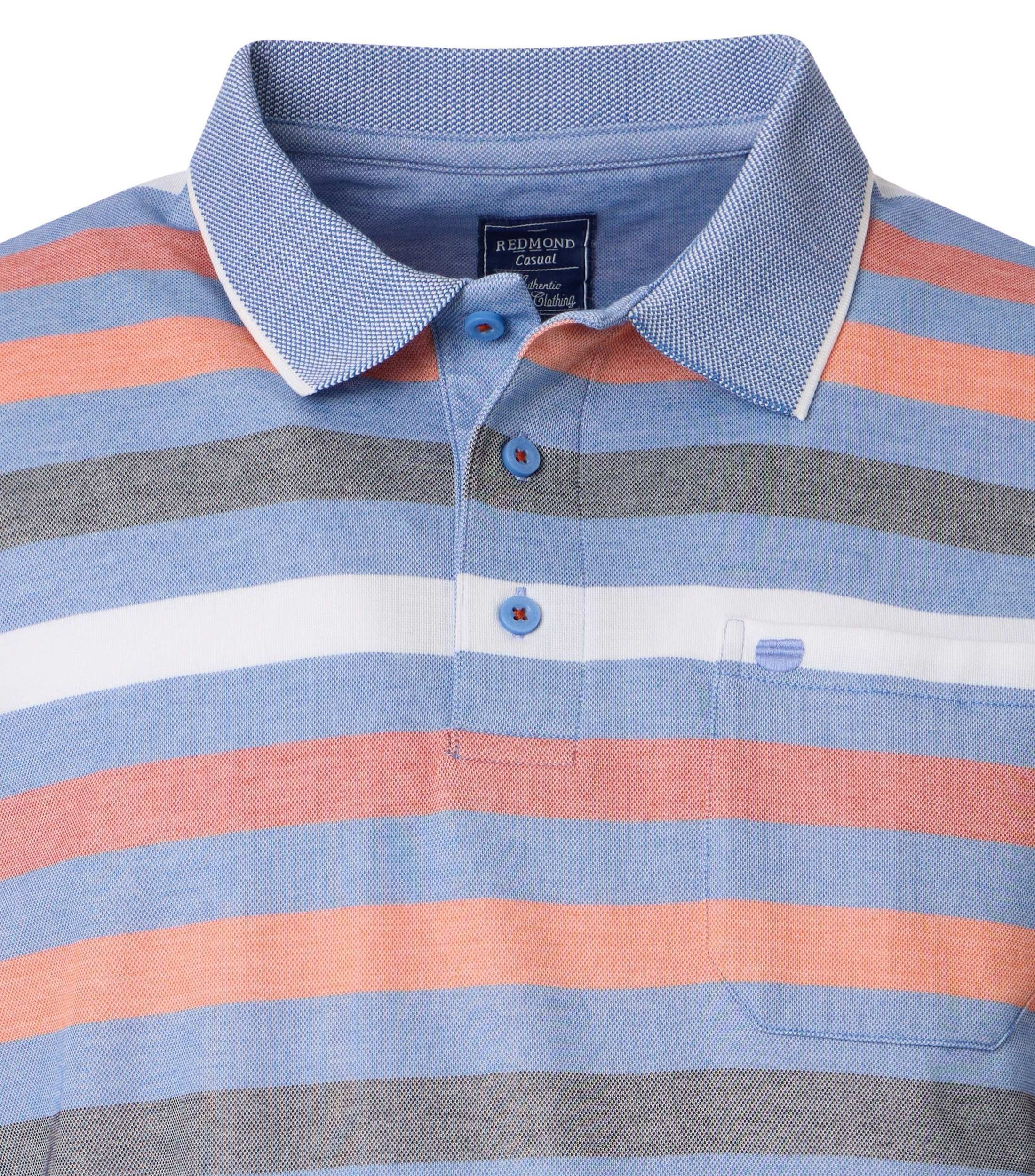 Redmond Poloshirt gestreift basic