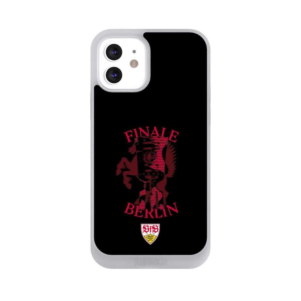 NIVOCASE Handyhülle VfB Stuttgart DFB Pokalfinale 2026 Offizielles Lizenzprodukt, Apple iPhone 12 Handyhülle Hülle NIVOpure Case Frozen
