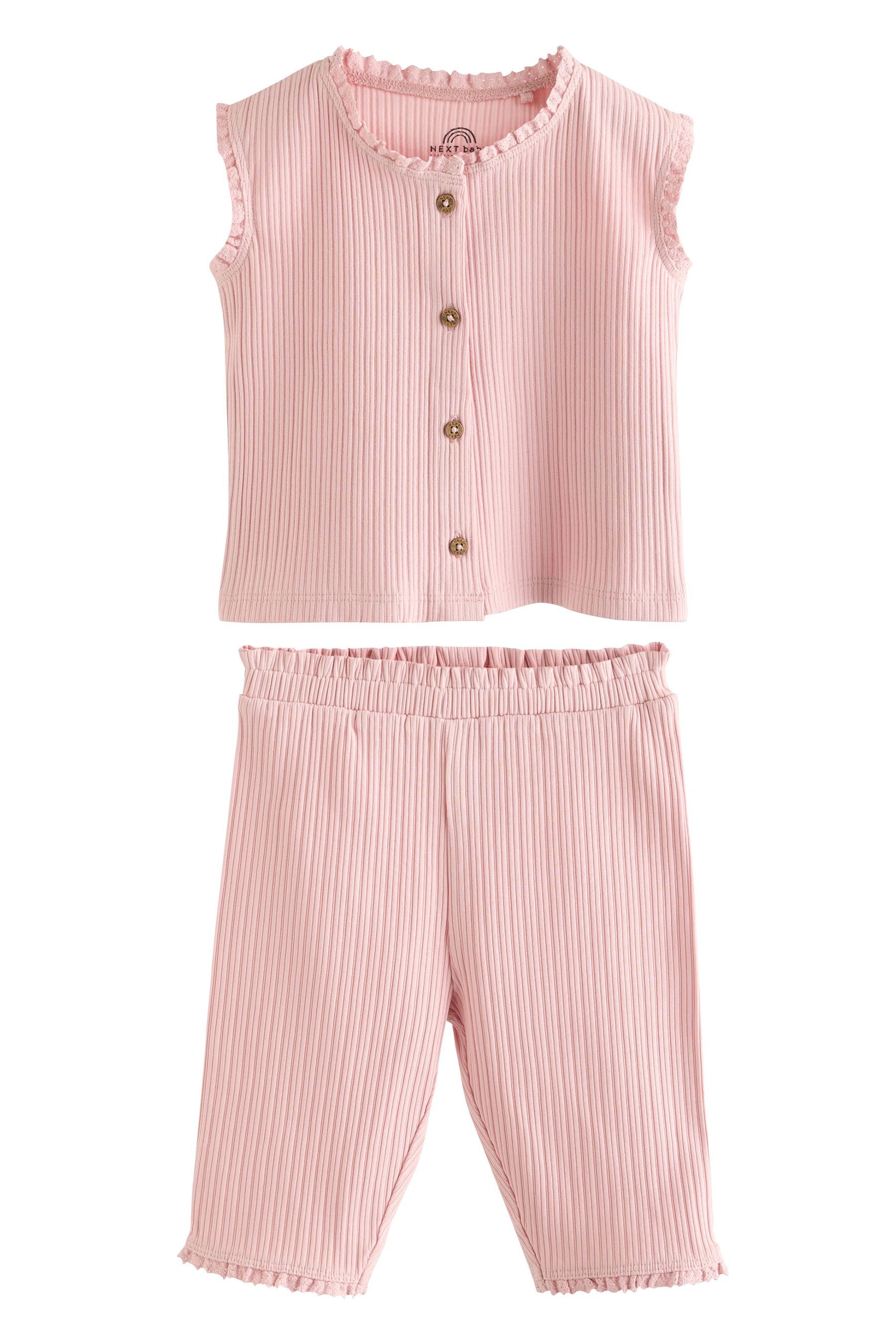 Top & Leggings Baby ärmelloses Oberteil und Leggings im Set