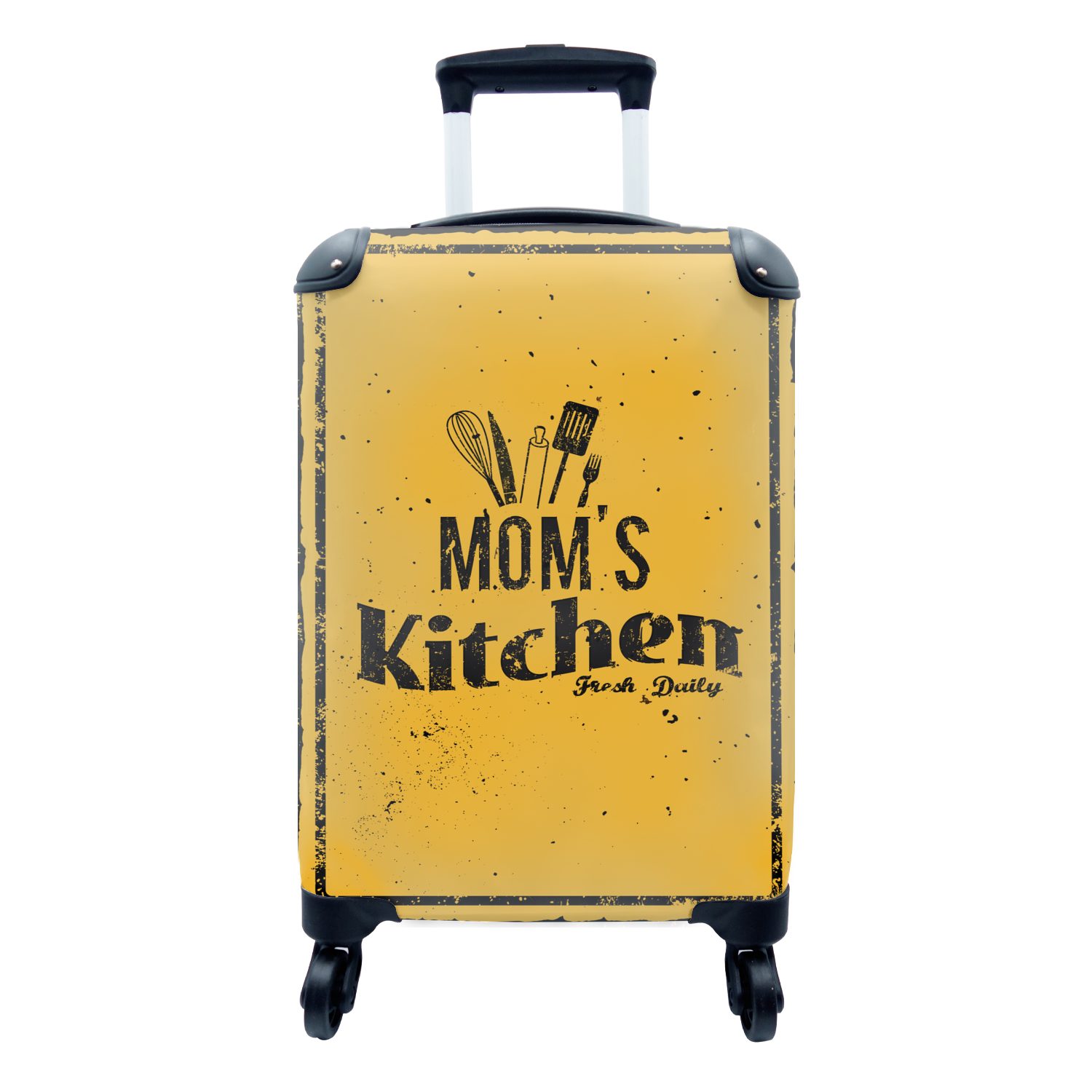 MuchoWow Handgepäckkoffer Küche - Mutter - Vintage, 4 Rollen, Reisetasche mit rollen, Handgepäck für Ferien, Trolley, Reisekoffer