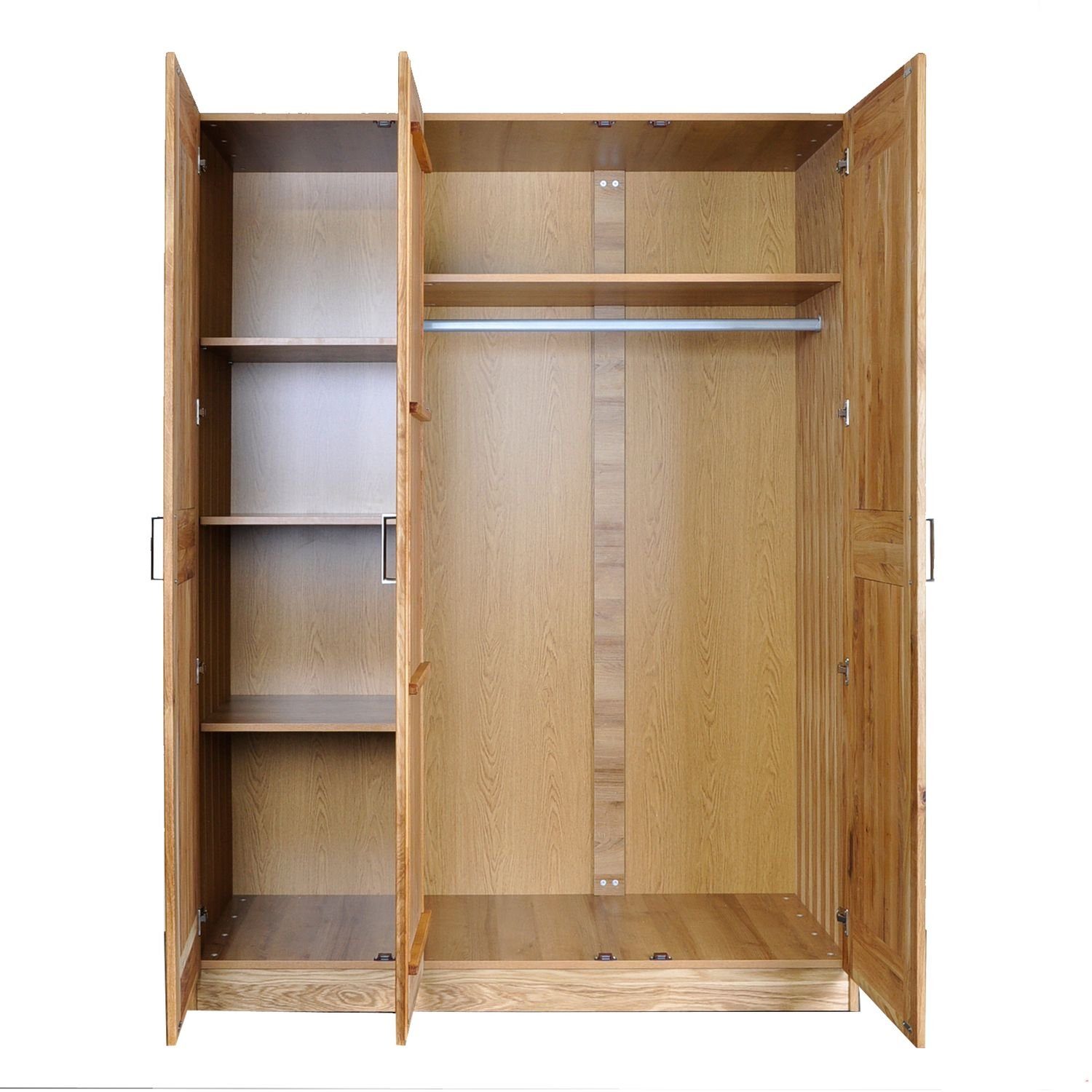 Meble Stolrus Kleiderschrank Pia 3S (Kernbuche)