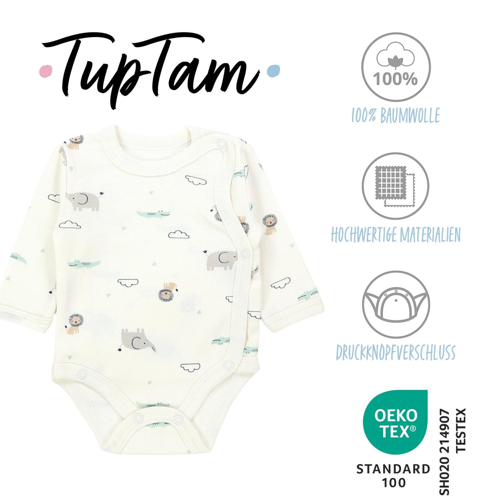 TupTam Wickelbody TupTam Baby Unisex Langarm Wickelbody Print / Uni 5er Pack
