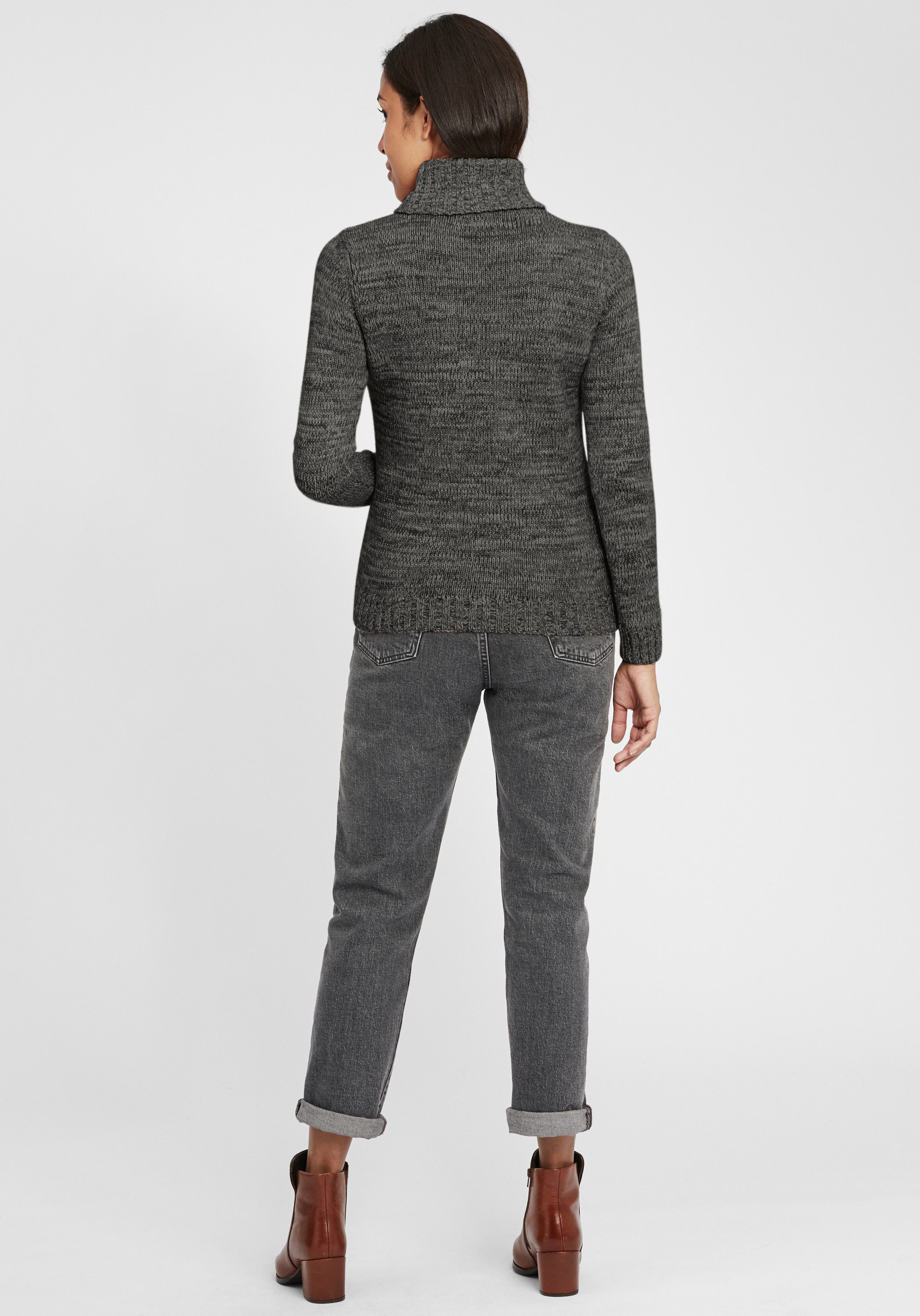 OXMO Rollkragenpullover OXPhilipa Strickpullover mit Rollkragen