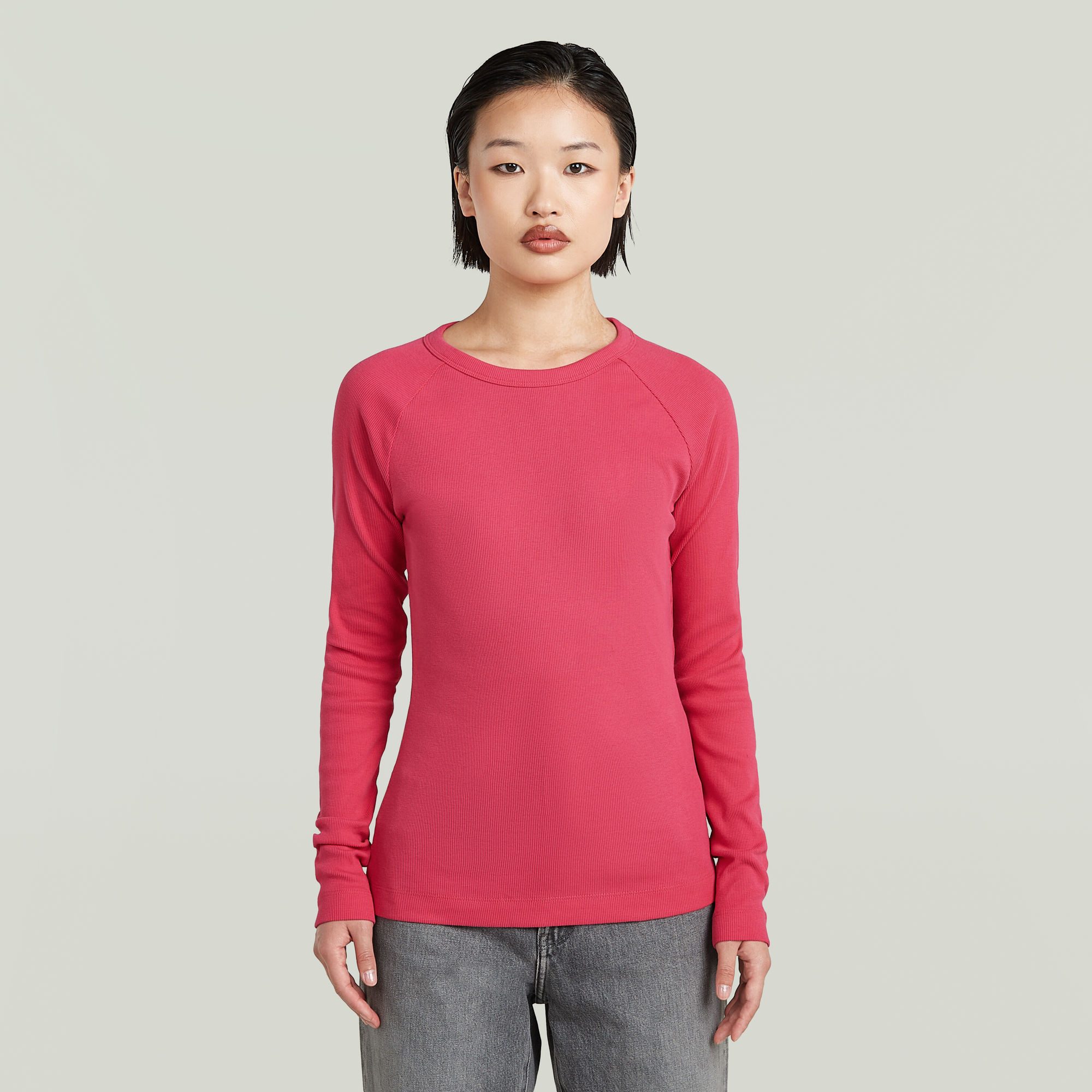 G-STAR T-Shirt Slim Rib Keyhole mit günstig online kaufen