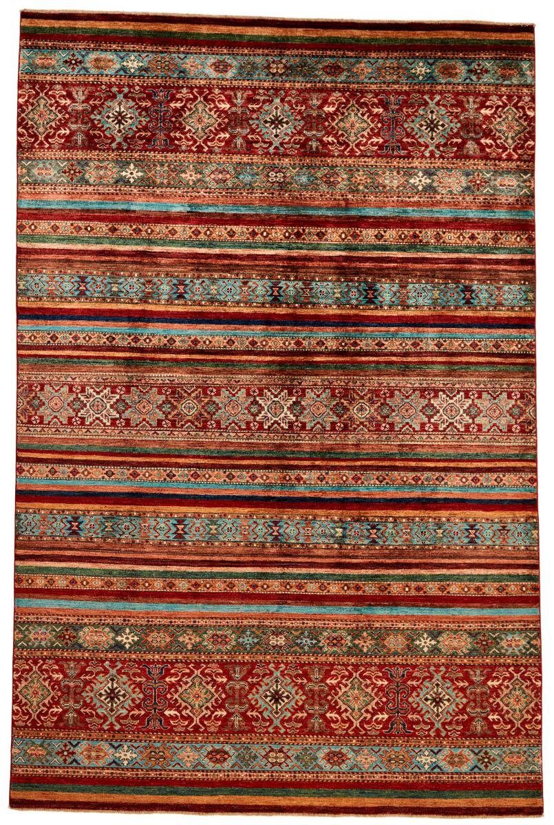 Orientteppich Arijana Shaal 206x310 Handgeknüpfter Orientteppich, Nain Trading, rechteckig, Höhe: 5 mm