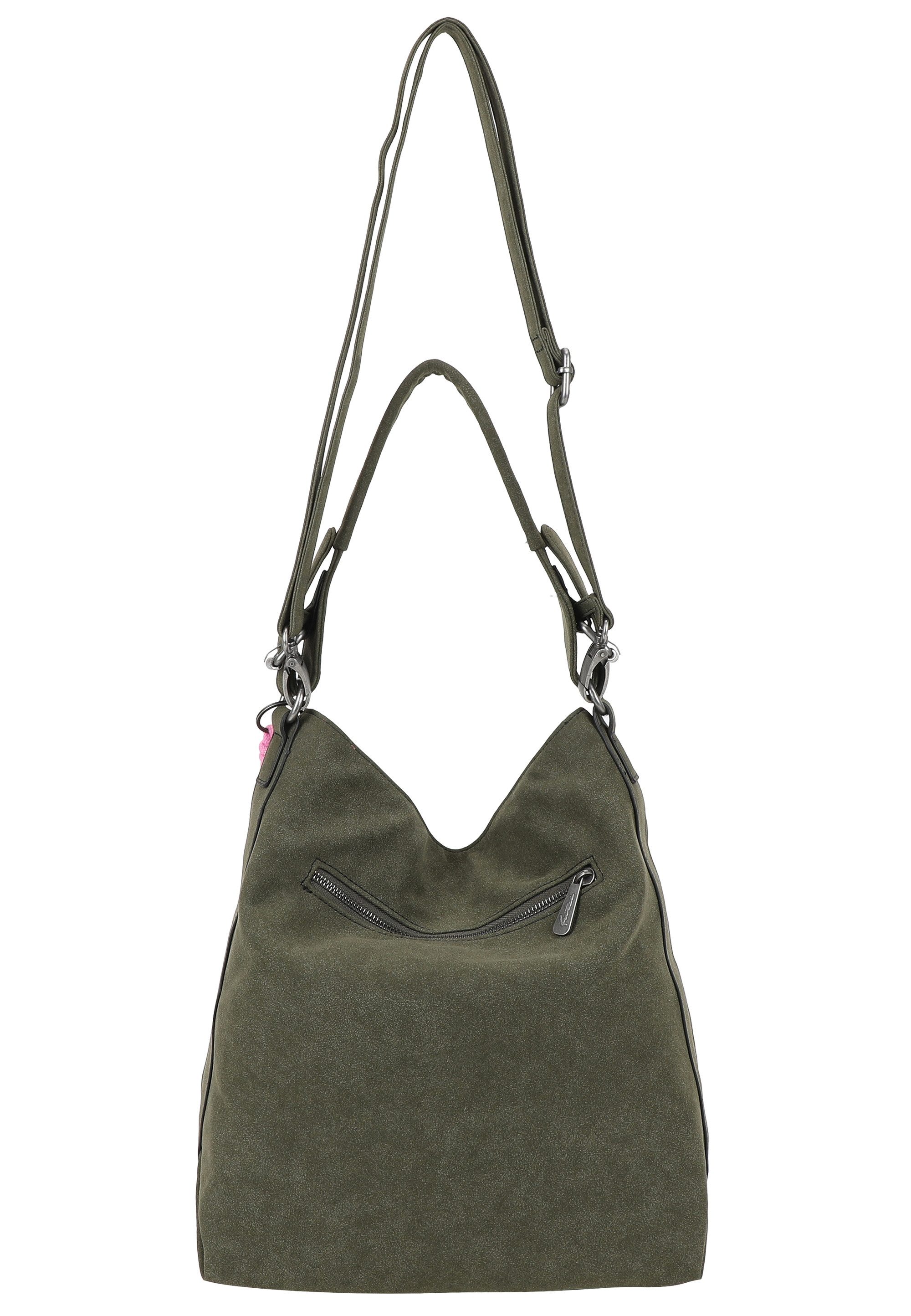 Fritzi aus Preußen Schultertasche Jacky Black, mit Reißverschluss