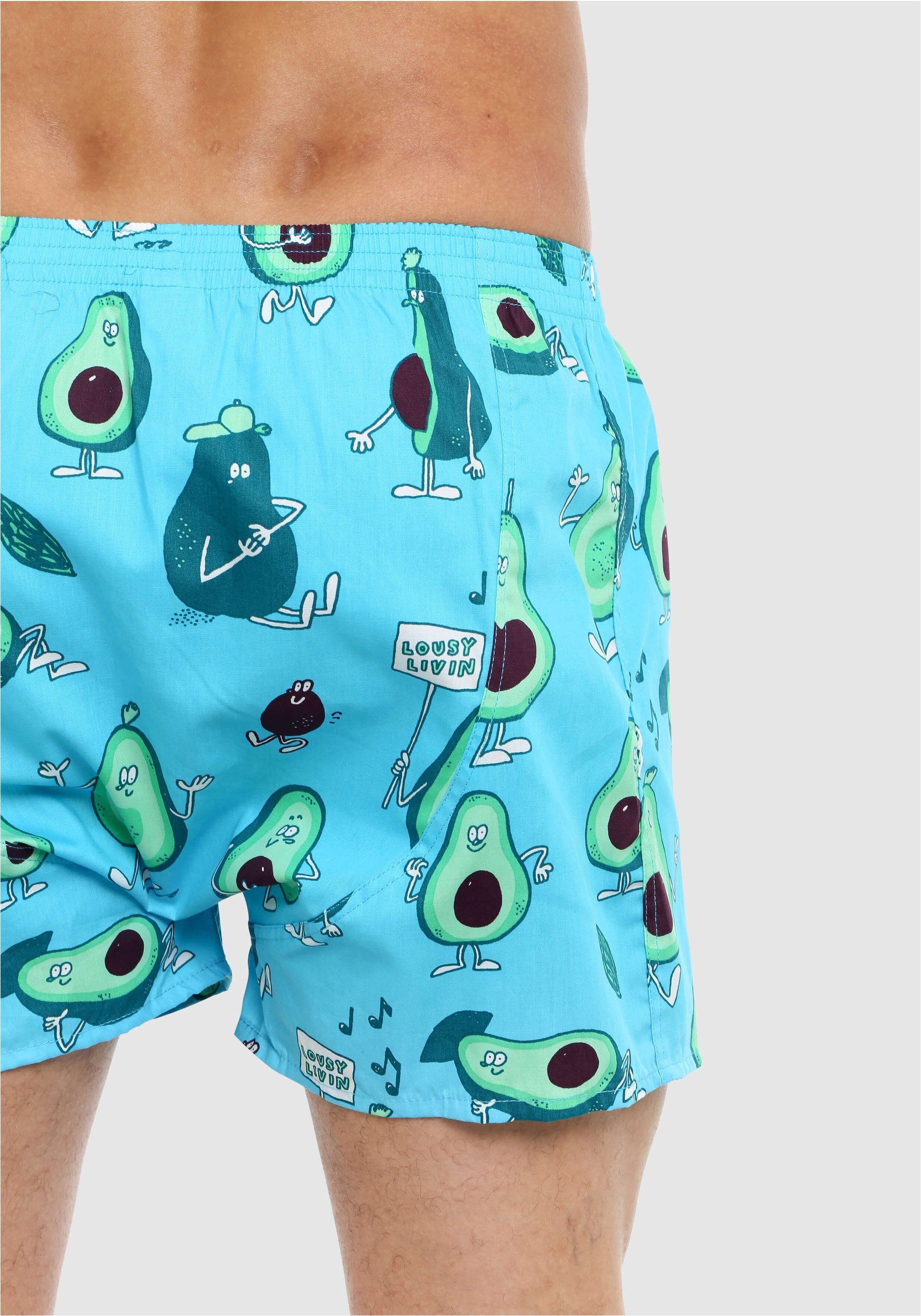 Lousy Livin Boxershorts 2 Pack Avocado & Broccoli (2-St) Locker geschnitten
