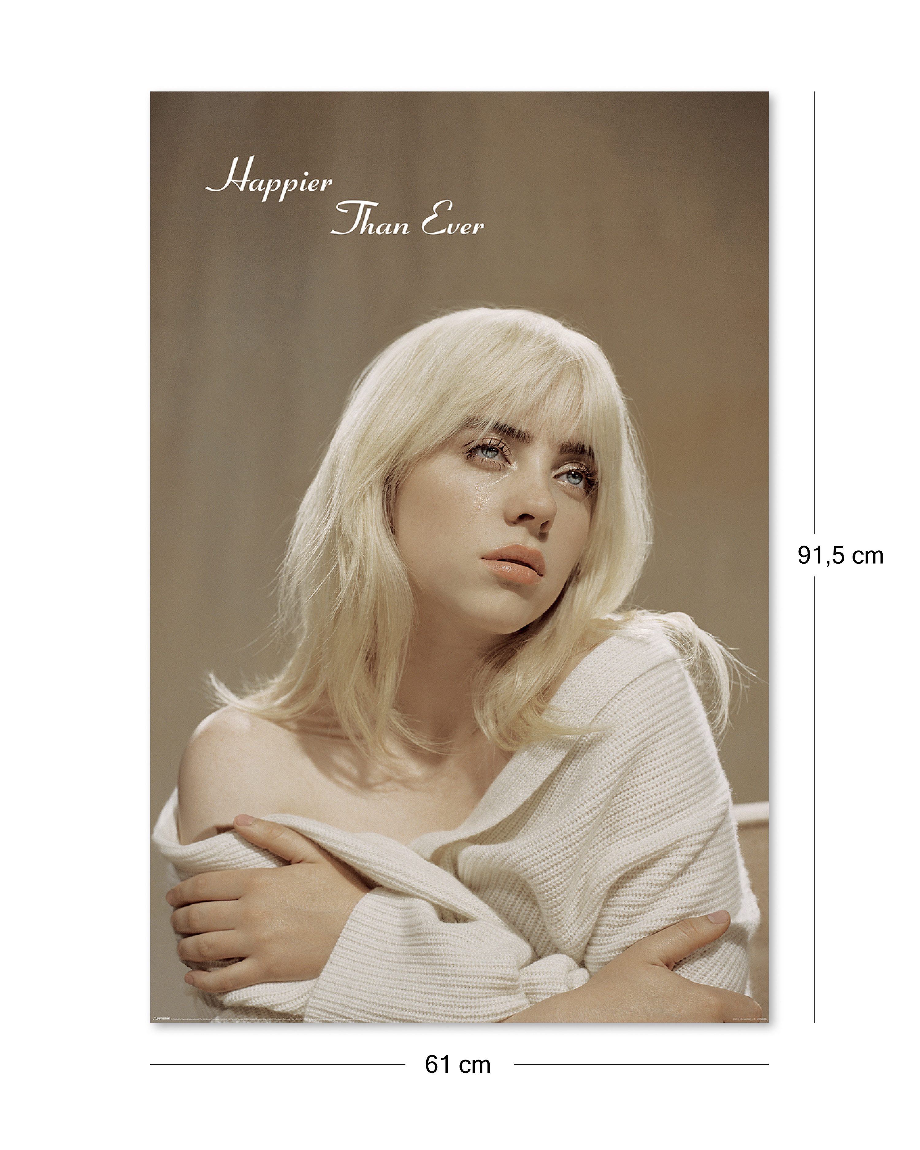 PYRAMID Poster Billie Eilish Poster Cover Happier Than Ever 61 x 91,5 cm