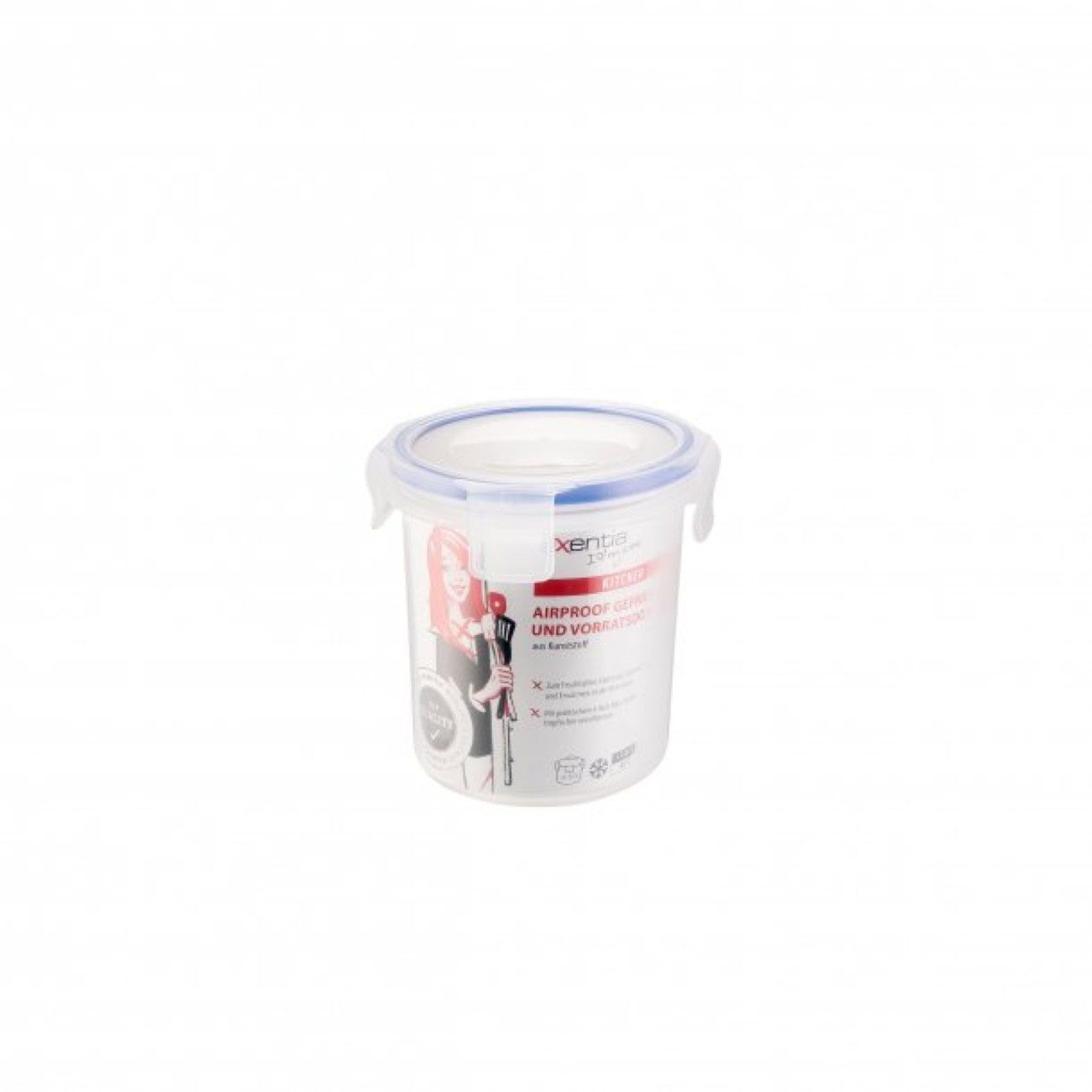 axentia Frischhaltedose mit Deckel, 550 ml, Kunststoff, (2-tlg), luftdicht, temperaturbeständig -40 bis +120°C